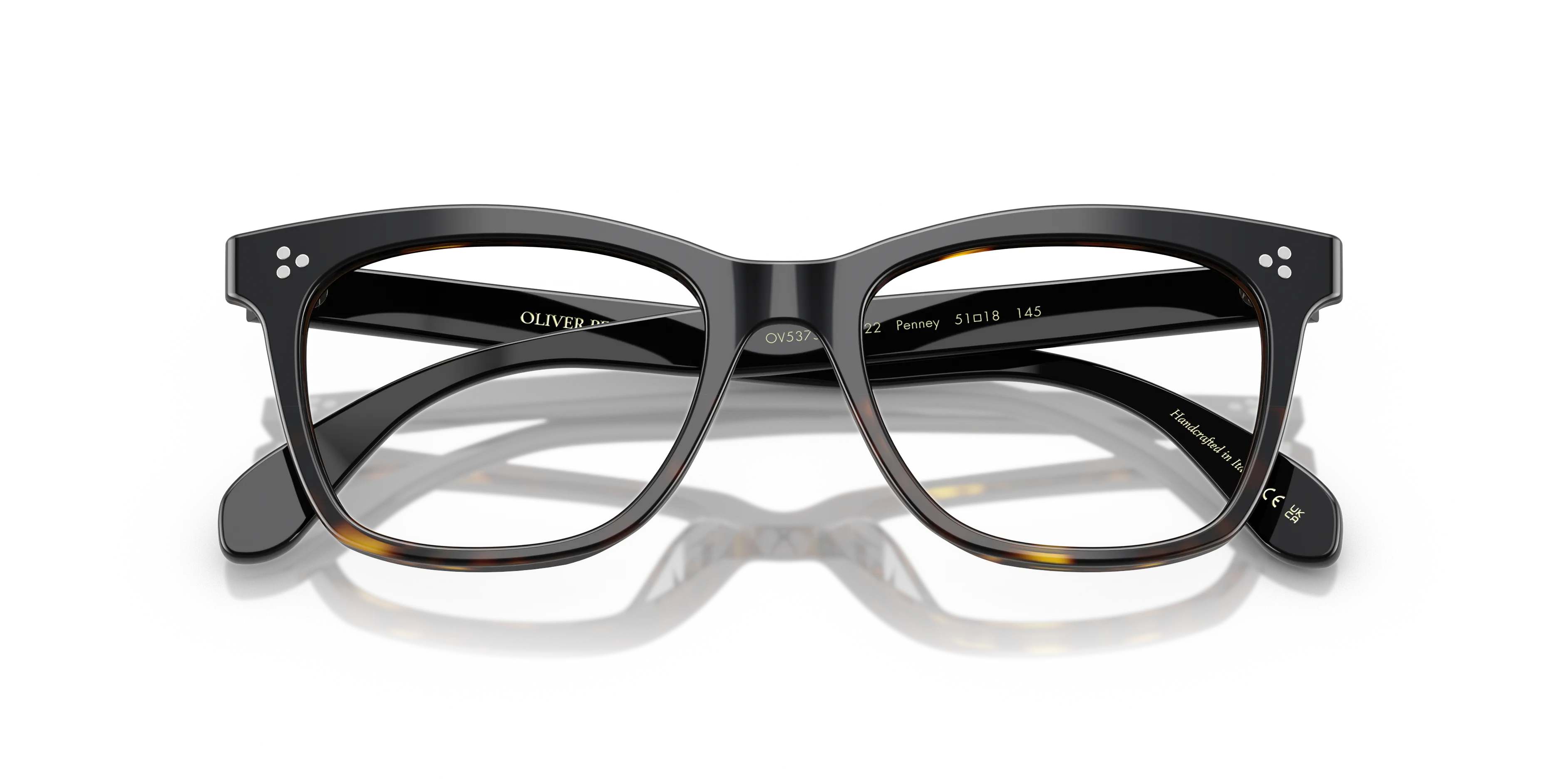 Oliver Peoples OV5375U PENNEY 1722 Montature da vista Acetato Nero Trasparente Pillow Normale - immagine 2