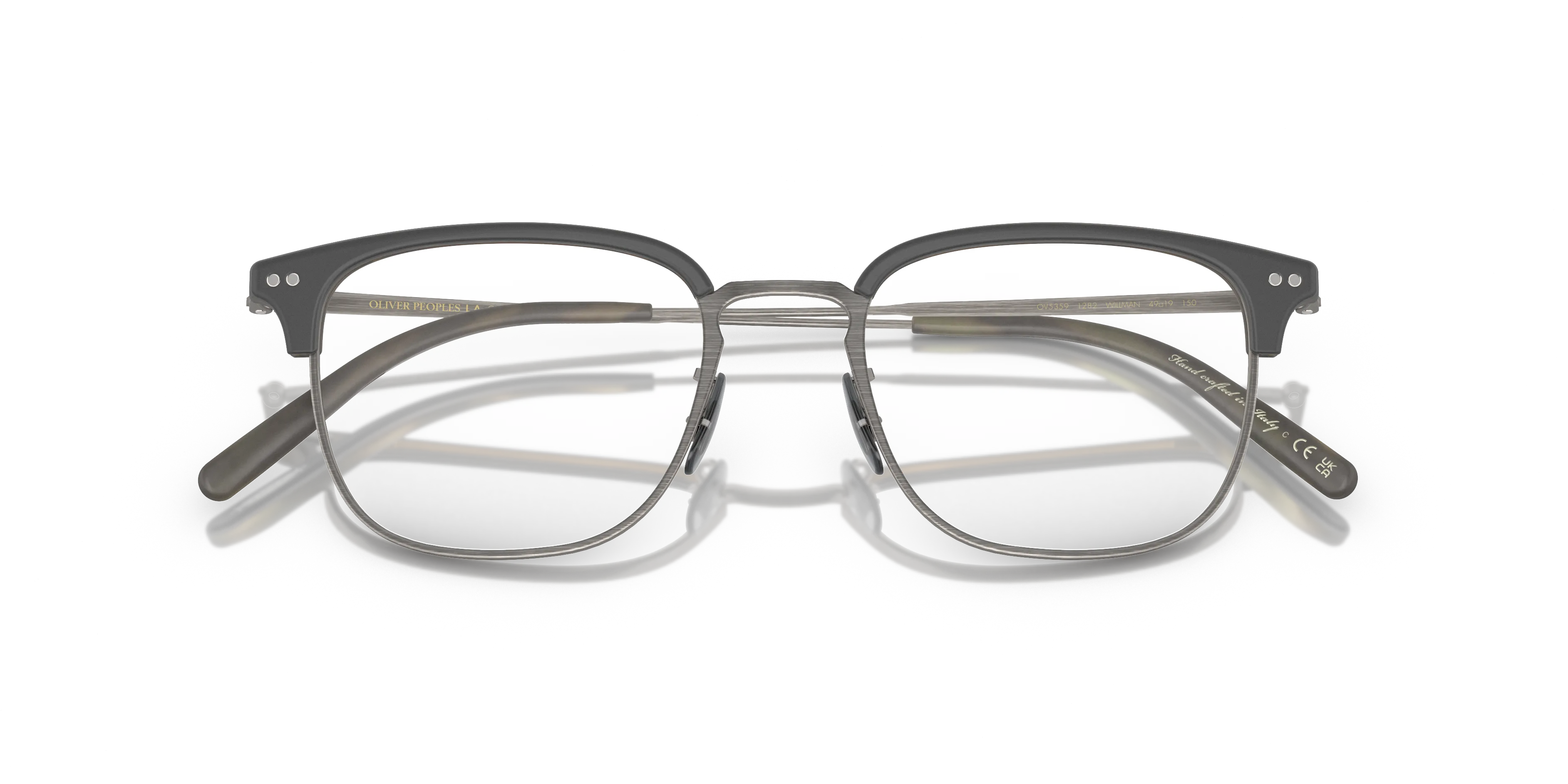 Oliver Peoples OV5359 WILLMAN 1282 Montature da vista Acetato Nero Trasparente Squadrata Normale - immagine 2