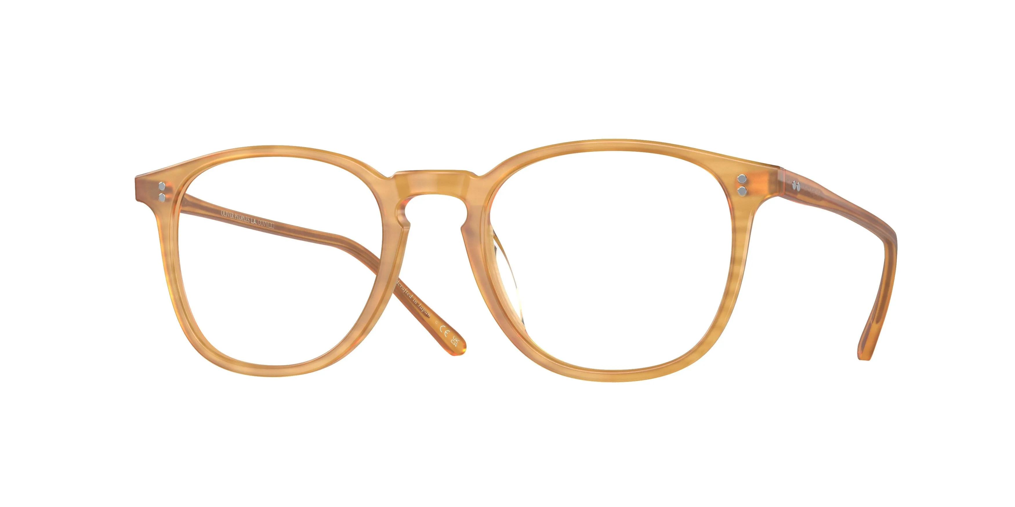 Oliver Peoples OV5491U FINLEY 1993 1779 Montature da vista Acetato Giallo Trasparente Squadrata Normale - immagine 1