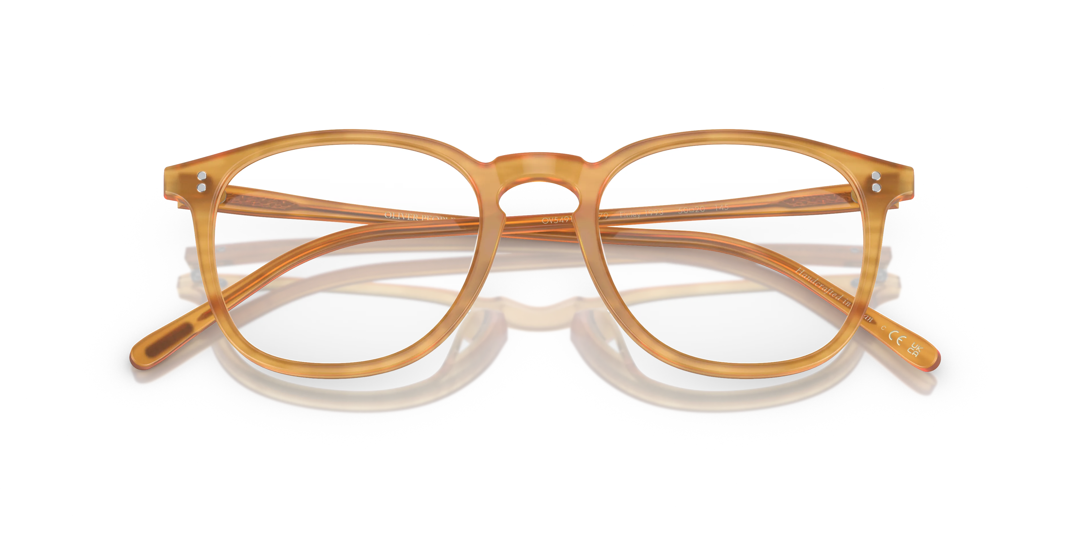 Oliver Peoples OV5491U FINLEY 1993 1779 Montature da vista Acetato Giallo Trasparente Squadrata Normale - immagine 2