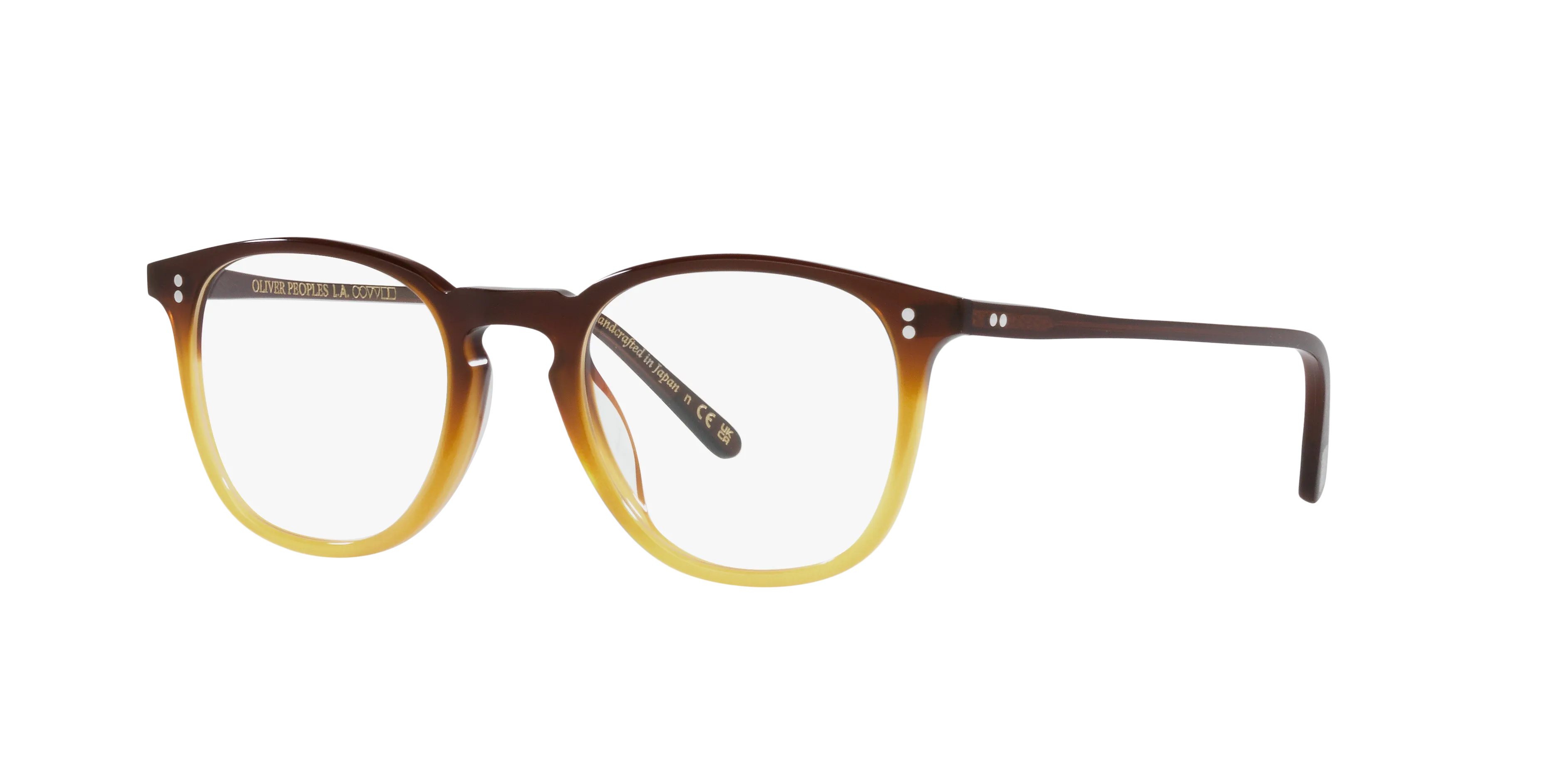 Oliver Peoples OV5491U FINLEY 1993 1746 Montature da vista Acetato Marrone Trasparente Squadrata Normale - immagine 1