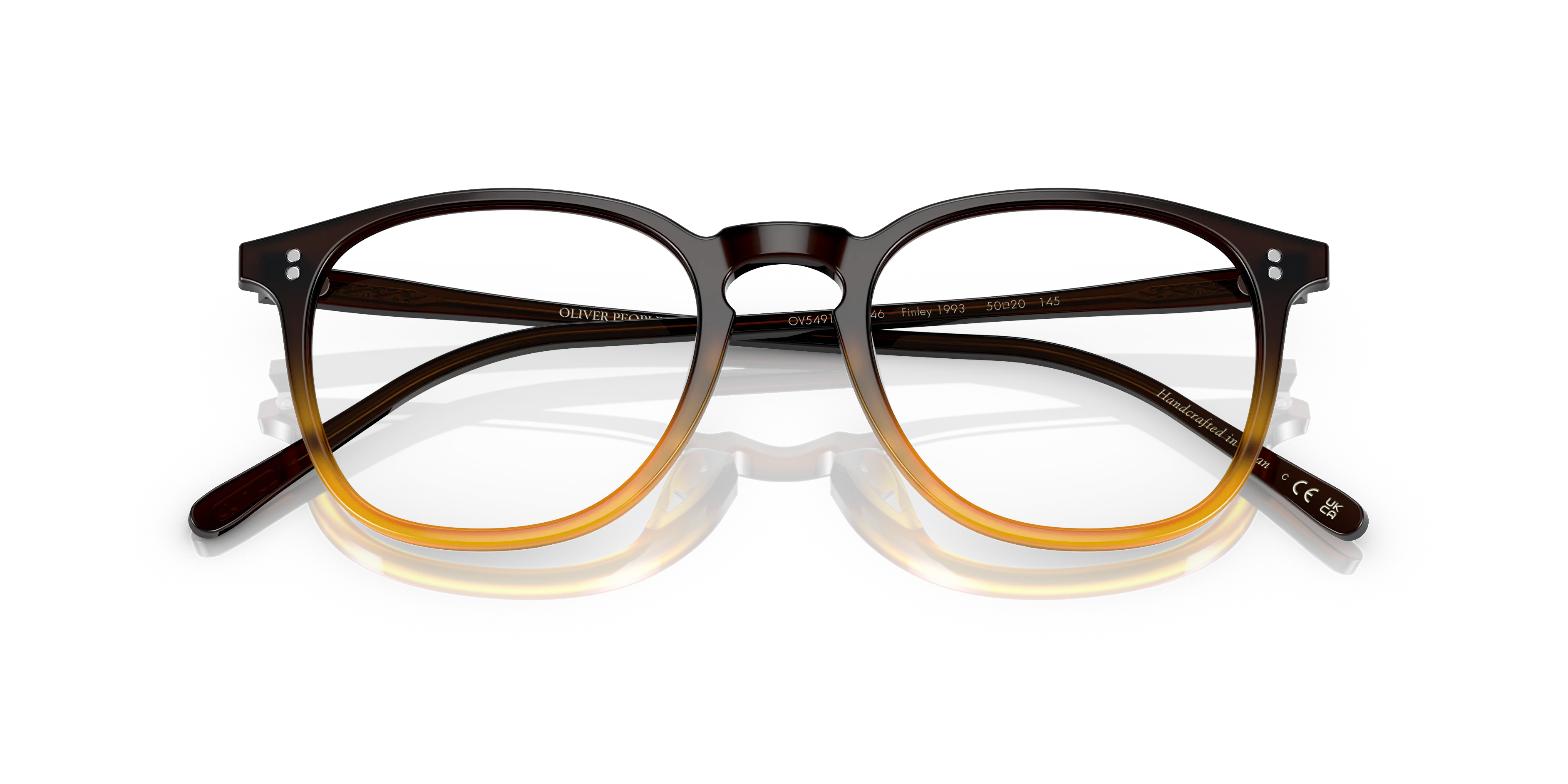 Oliver Peoples OV5491U FINLEY 1993 1746 Montature da vista Acetato Marrone Trasparente Squadrata Normale - immagine 2