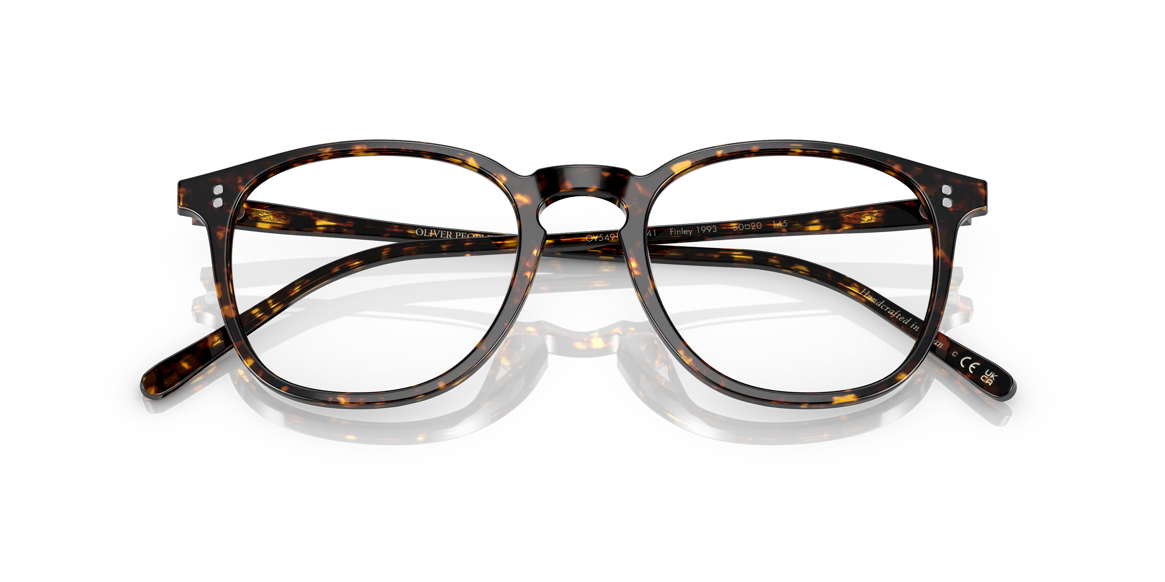 Oliver Peoples OV5491U FINLEY 1993 1741 Montature da vista Acetato Tartaruga Trasparente Squadrata Normale - immagine 2