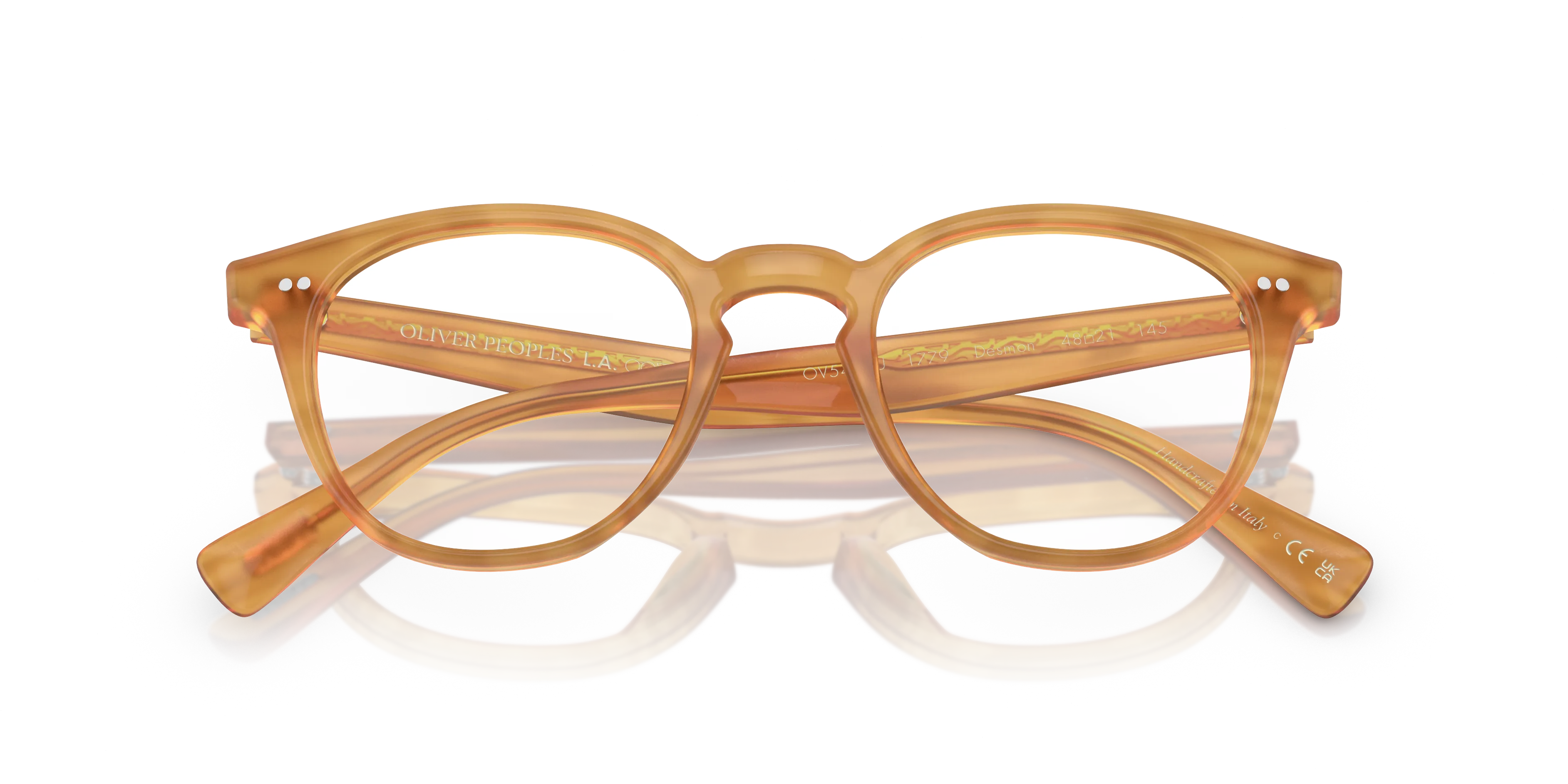 Oliver Peoples OV5454U DESMON 1779 Montature da vista Acetato Giallo Trasparente Pantos Normale - immagine 2