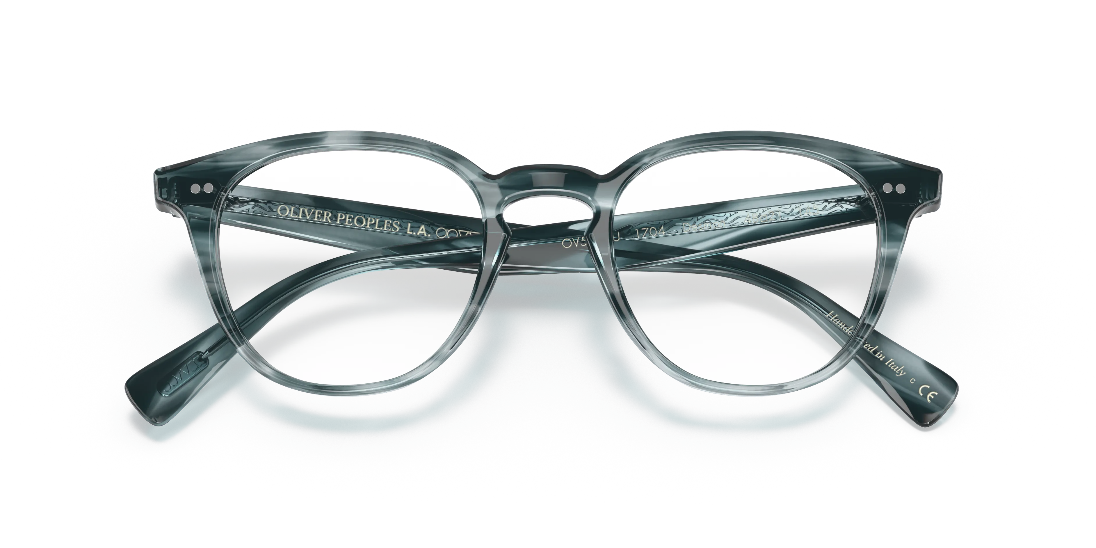 Oliver Peoples OV5454U DESMON 1704 Montature da vista Acetato Blu Trasparente Pantos Normale - immagine 2