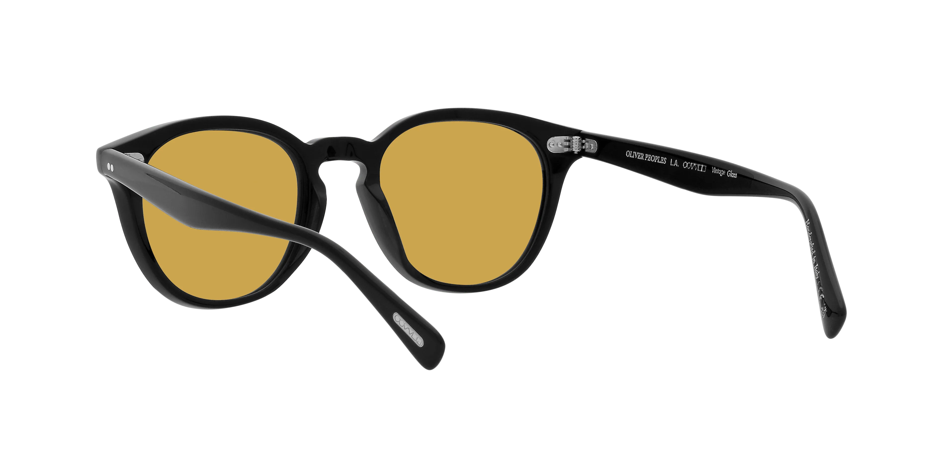 Oliver Peoples OV5454SU DESMON SUN 10050F Occhiali da sole Acetato Nero Giallo Pantos Normale - immagine 4