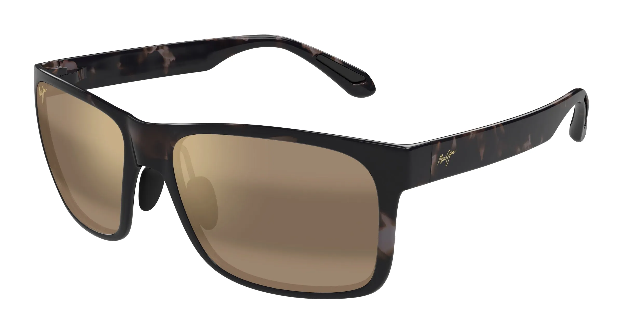 Maui Jim MJ0432S 002 Occhiali da sole Iniettato Havana Bronzo Squadrata - immagine 1