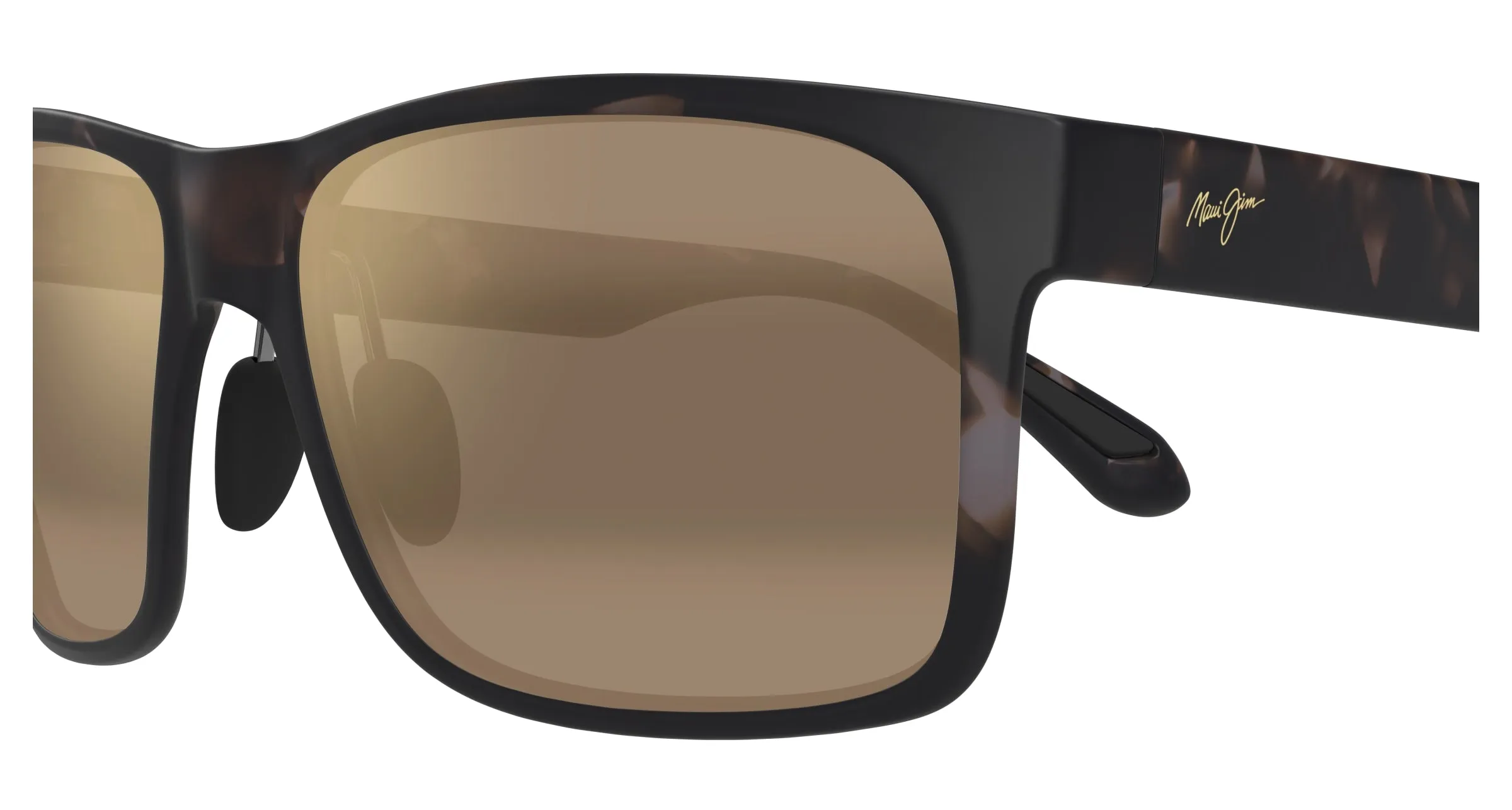 Maui Jim MJ0432S 002 Occhiali da sole Iniettato Havana Bronzo Squadrata - immagine 3