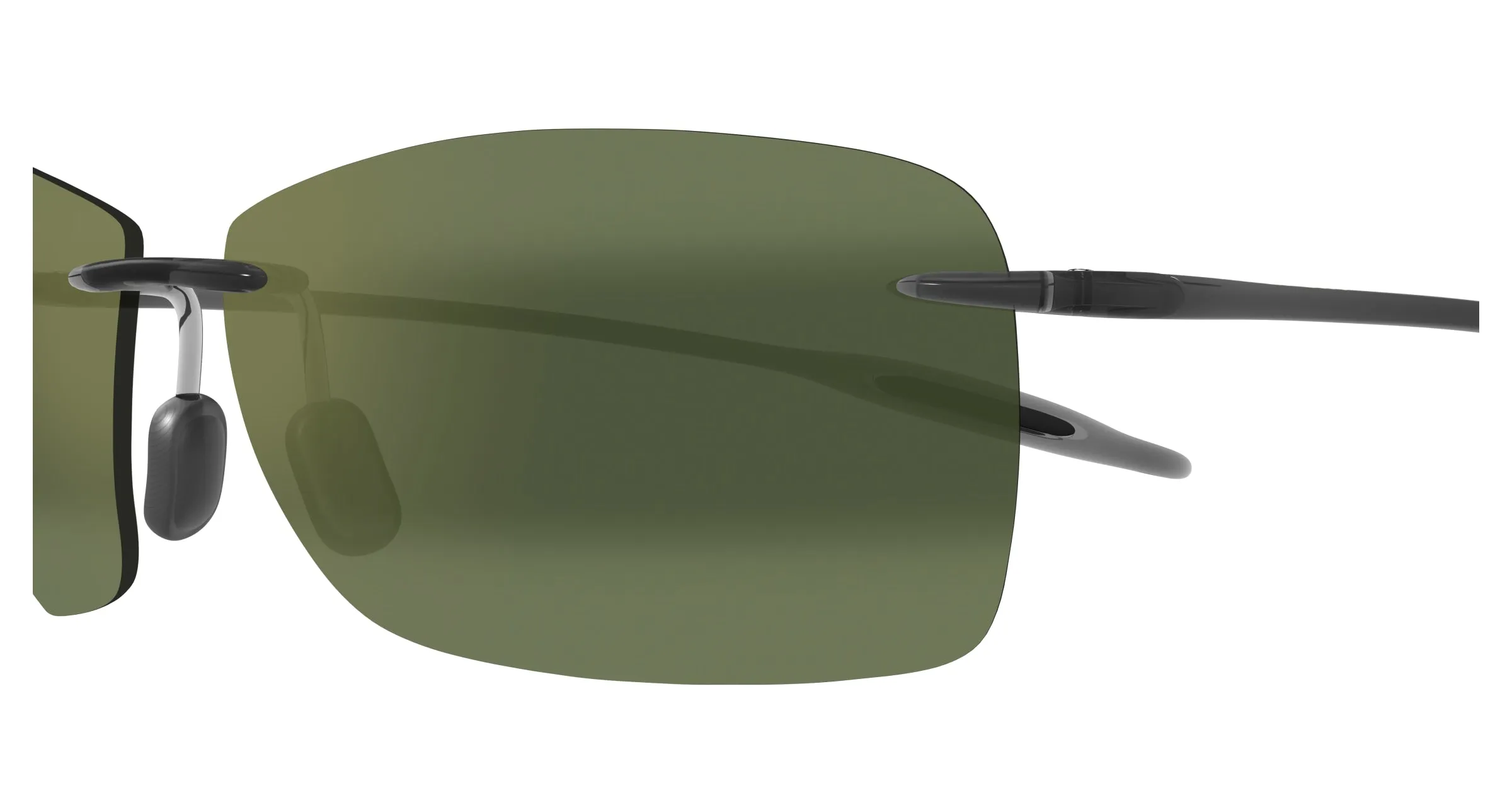 Maui Jim MJ0423S 003 Occhiali da sole Iniettato Grigio Verde Squadrata - immagine 3