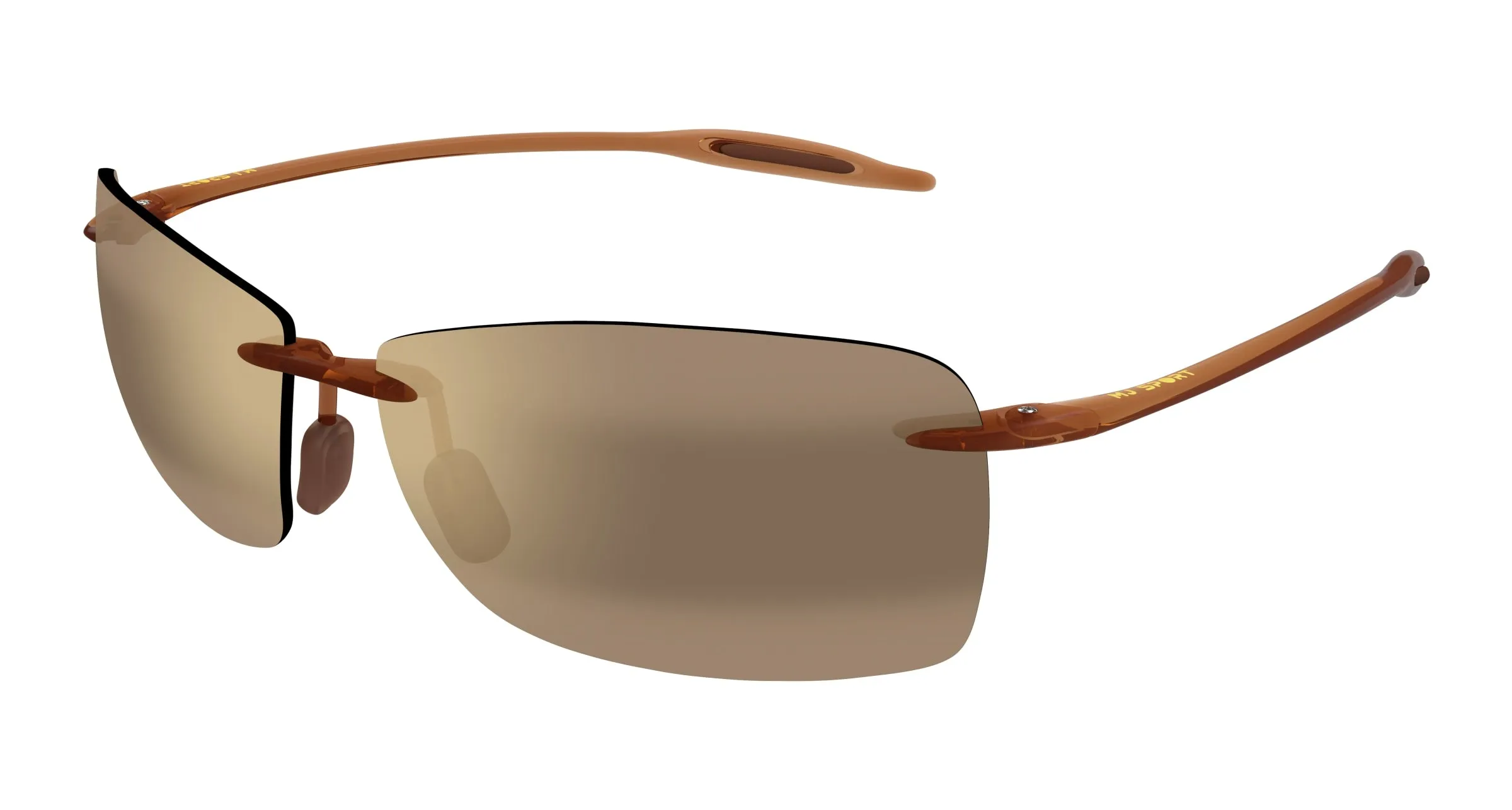 Maui Jim MJ0423S 002 Occhiali da sole Iniettato Marrone Bronzo Squadrata - immagine 1