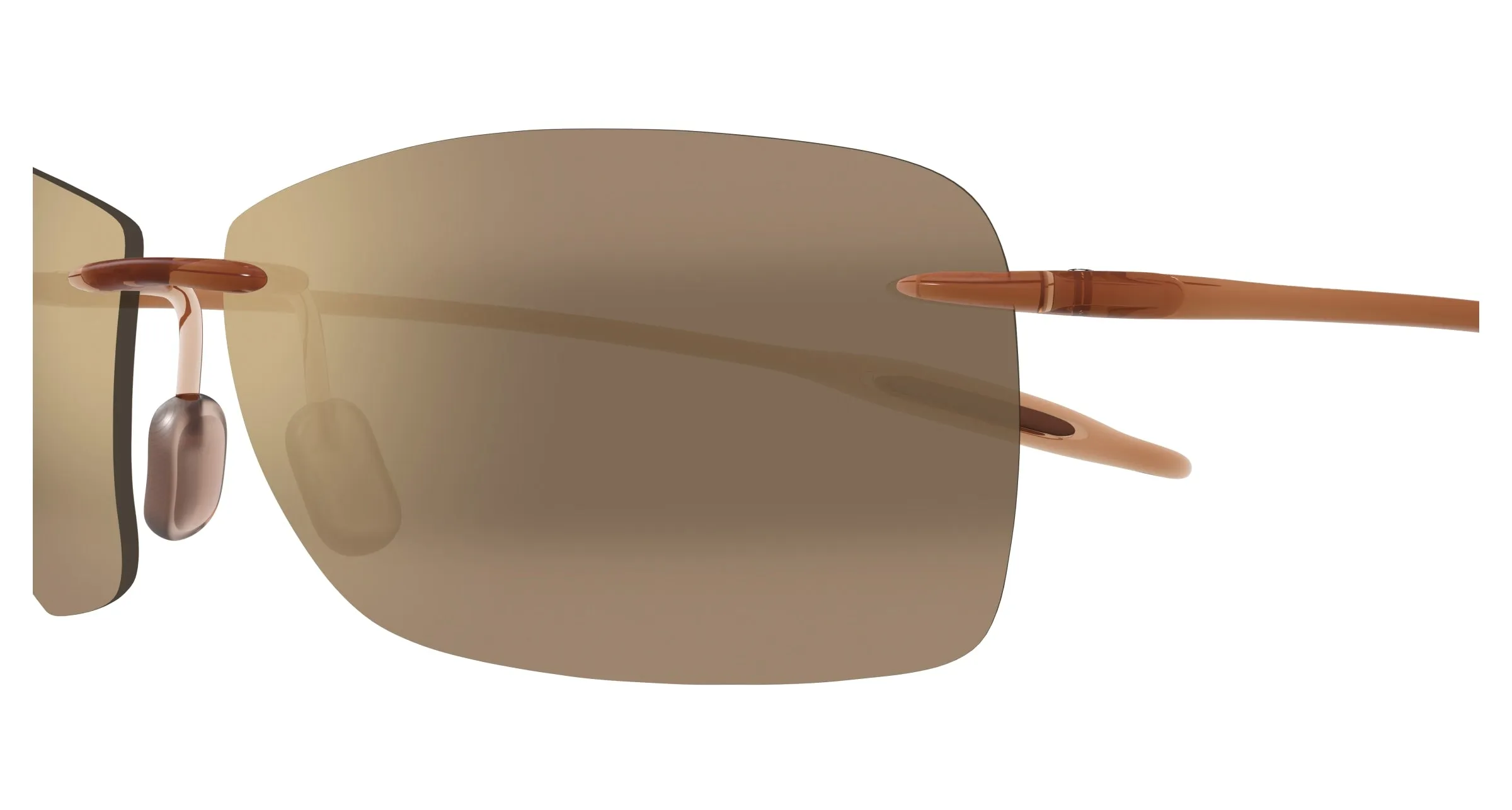 Maui Jim MJ0423S 002 Occhiali da sole Iniettato Marrone Bronzo Squadrata - immagine 3