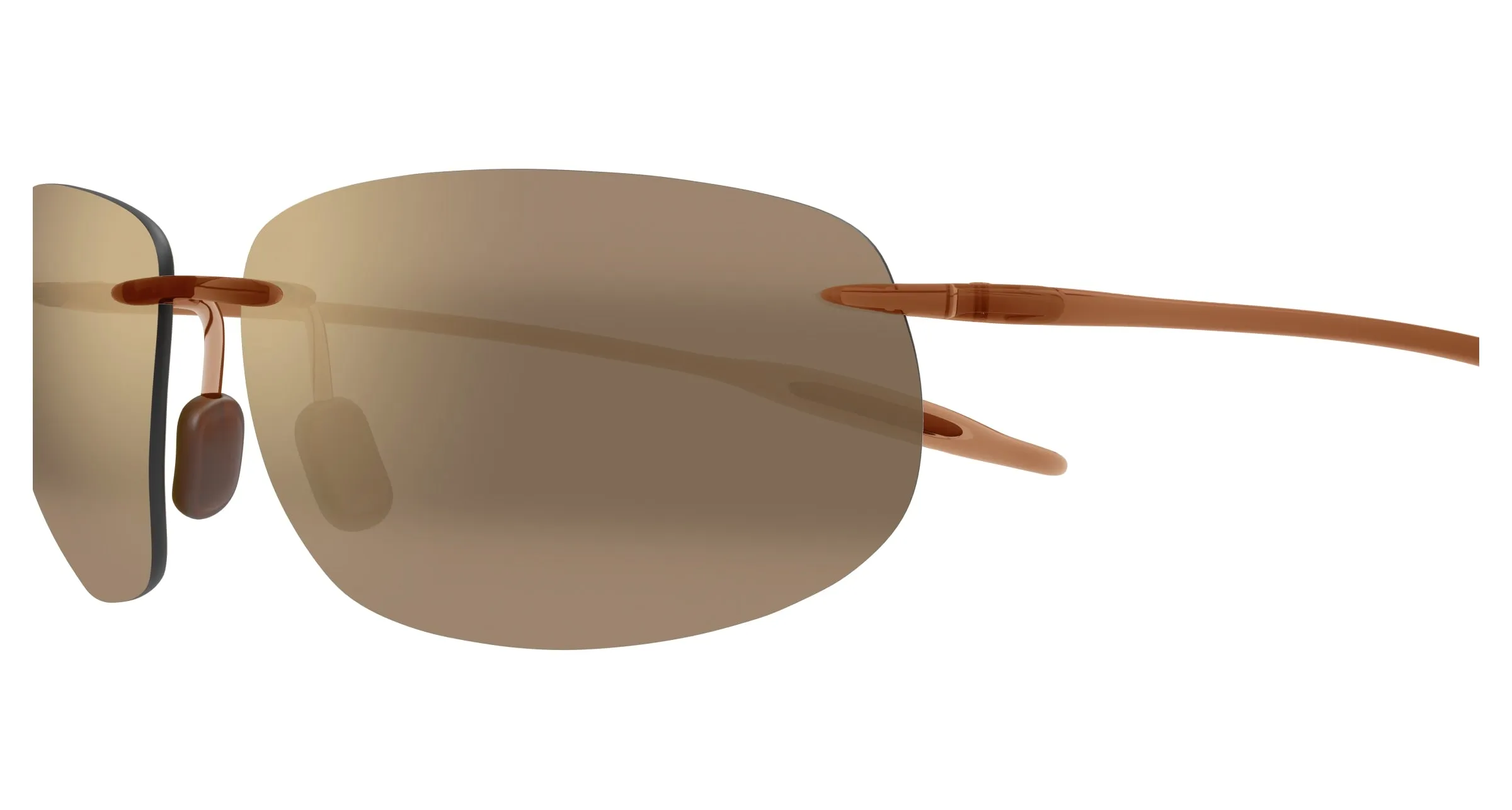 Maui Jim MJ0422S 002 Occhiali da sole Iniettato Marrone Bronzo Squadrata - immagine 3
