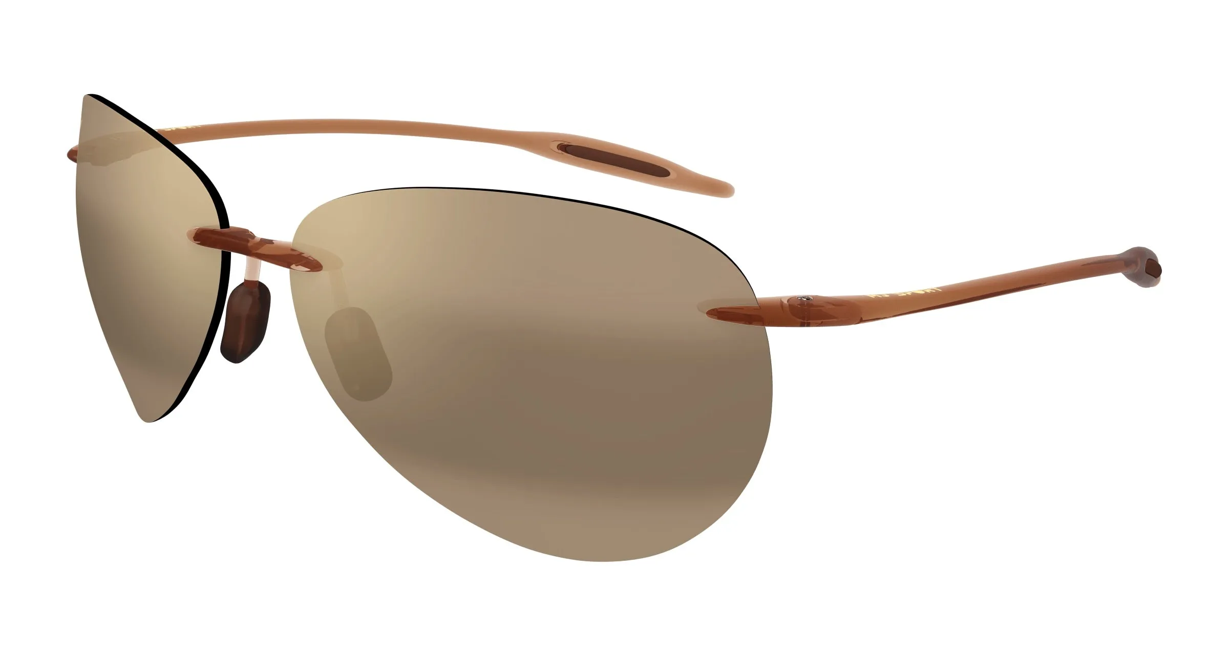 Maui Jim MJ0421S 002 Occhiali da sole Iniettato Marrone Bronzo Pilot - immagine 1