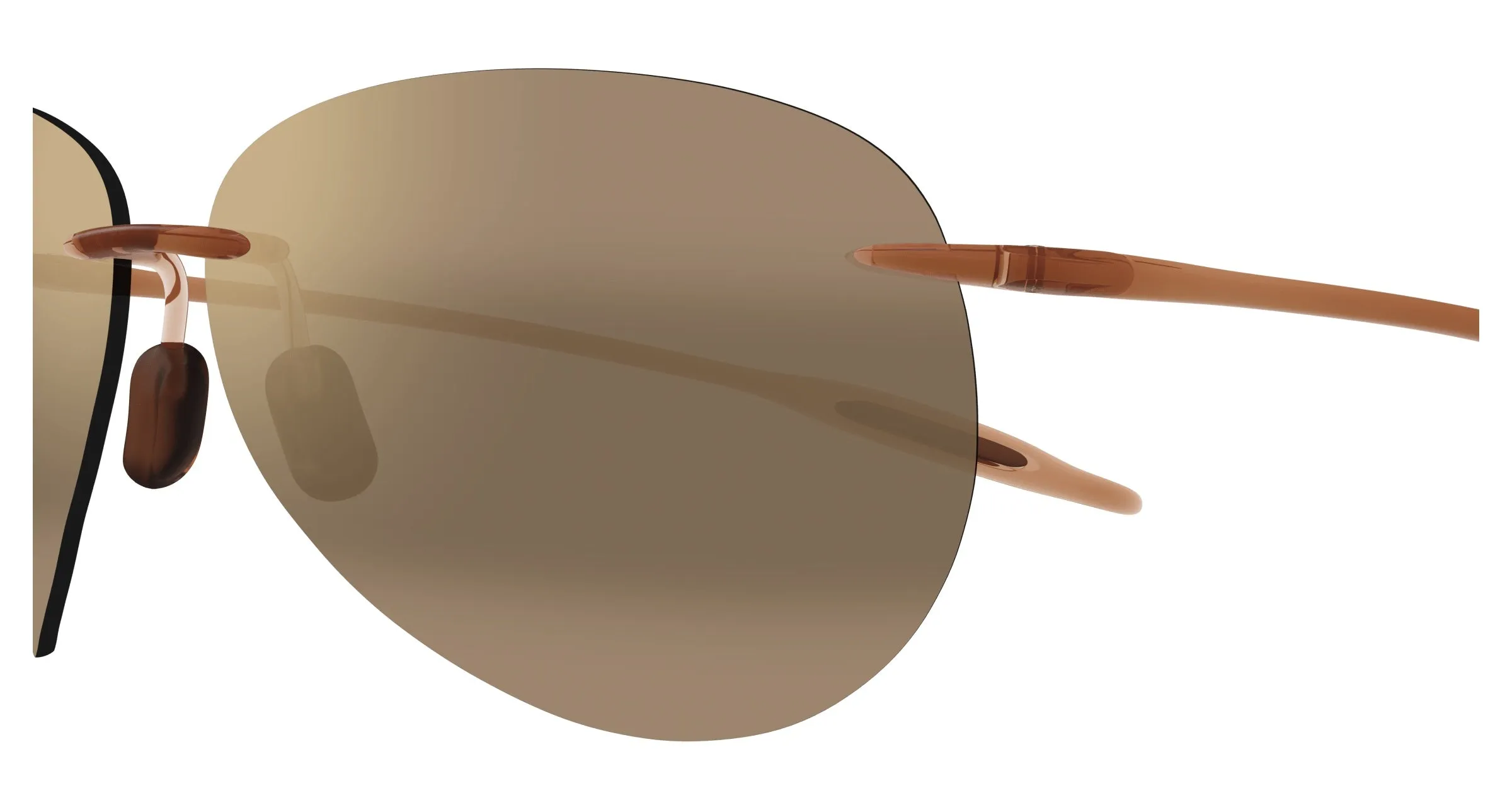 Maui Jim MJ0421S 002 Occhiali da sole Iniettato Marrone Bronzo Pilot - immagine 3
