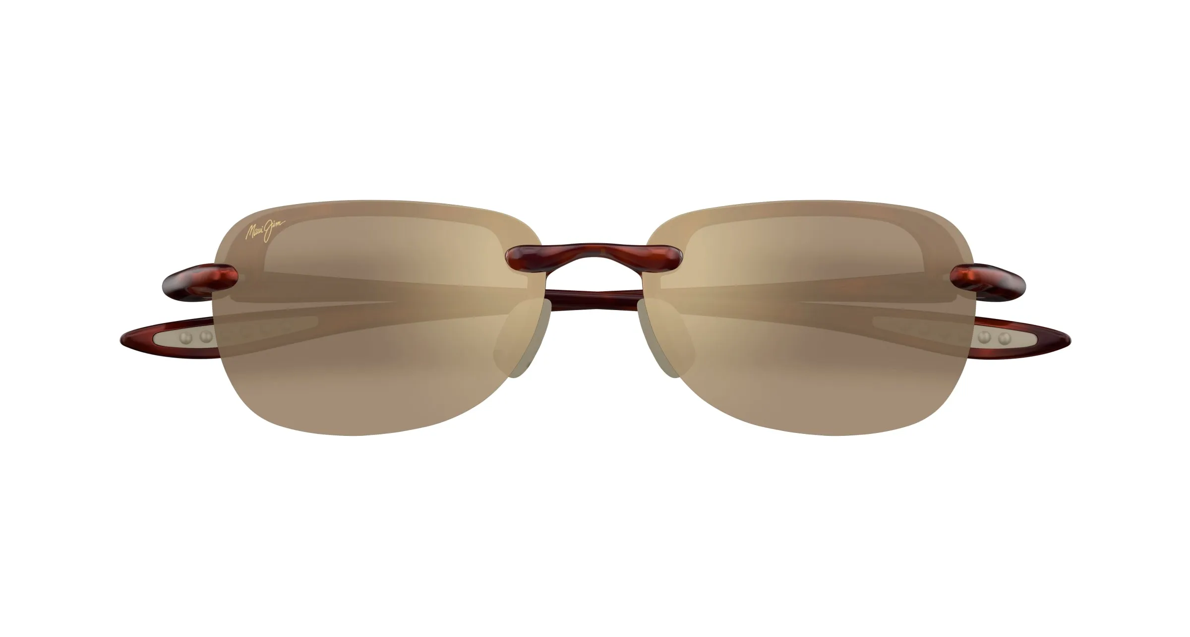 Maui Jim MJ0408S 002 Occhiali da sole Iniettato Havana Bronzo Squadrata - immagine 2