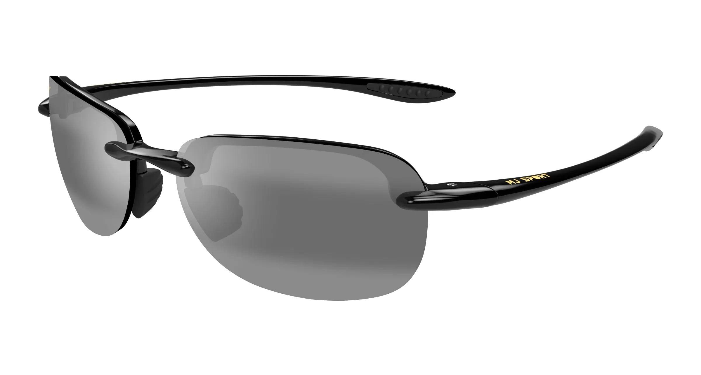 Maui Jim MJ0408S 001 Occhiali da sole Iniettato Nero Grigio Squadrata - immagine 1