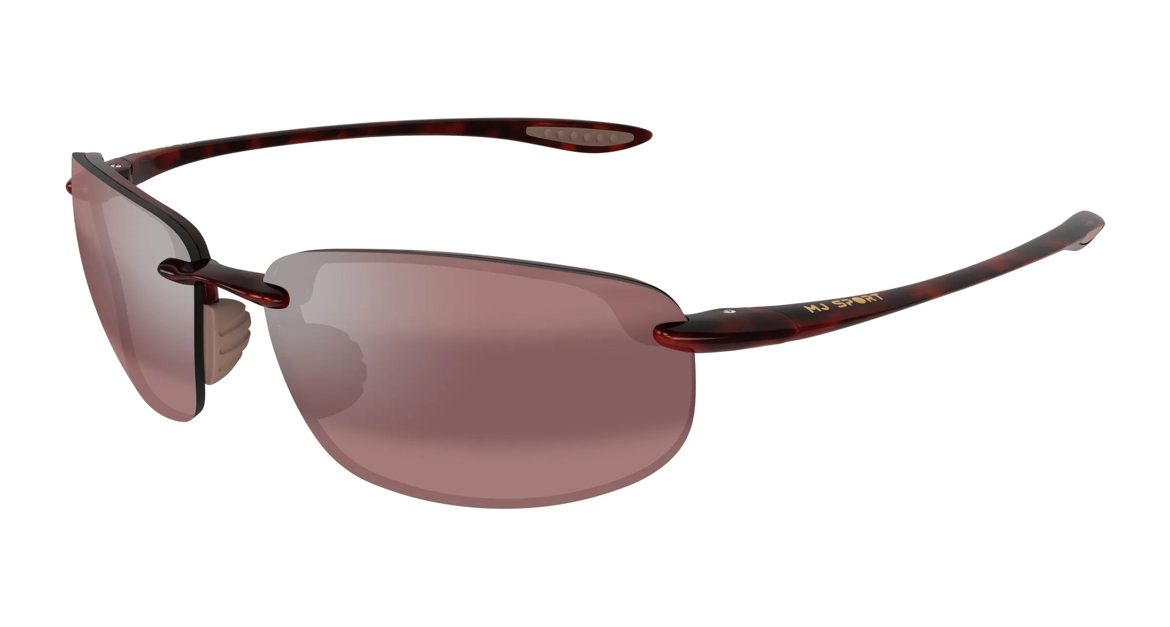 Maui Jim MJ0407S 003 Occhiali da sole Iniettato Havana Rosa Squadrata - immagine 1