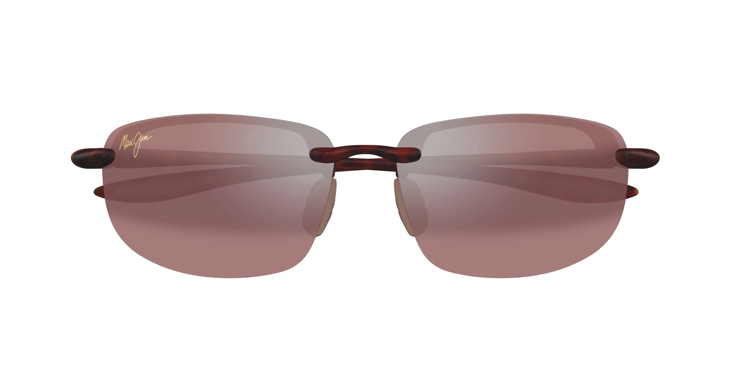 Maui Jim MJ0407S 003 Occhiali da sole Iniettato Havana Rosa Squadrata - immagine 2