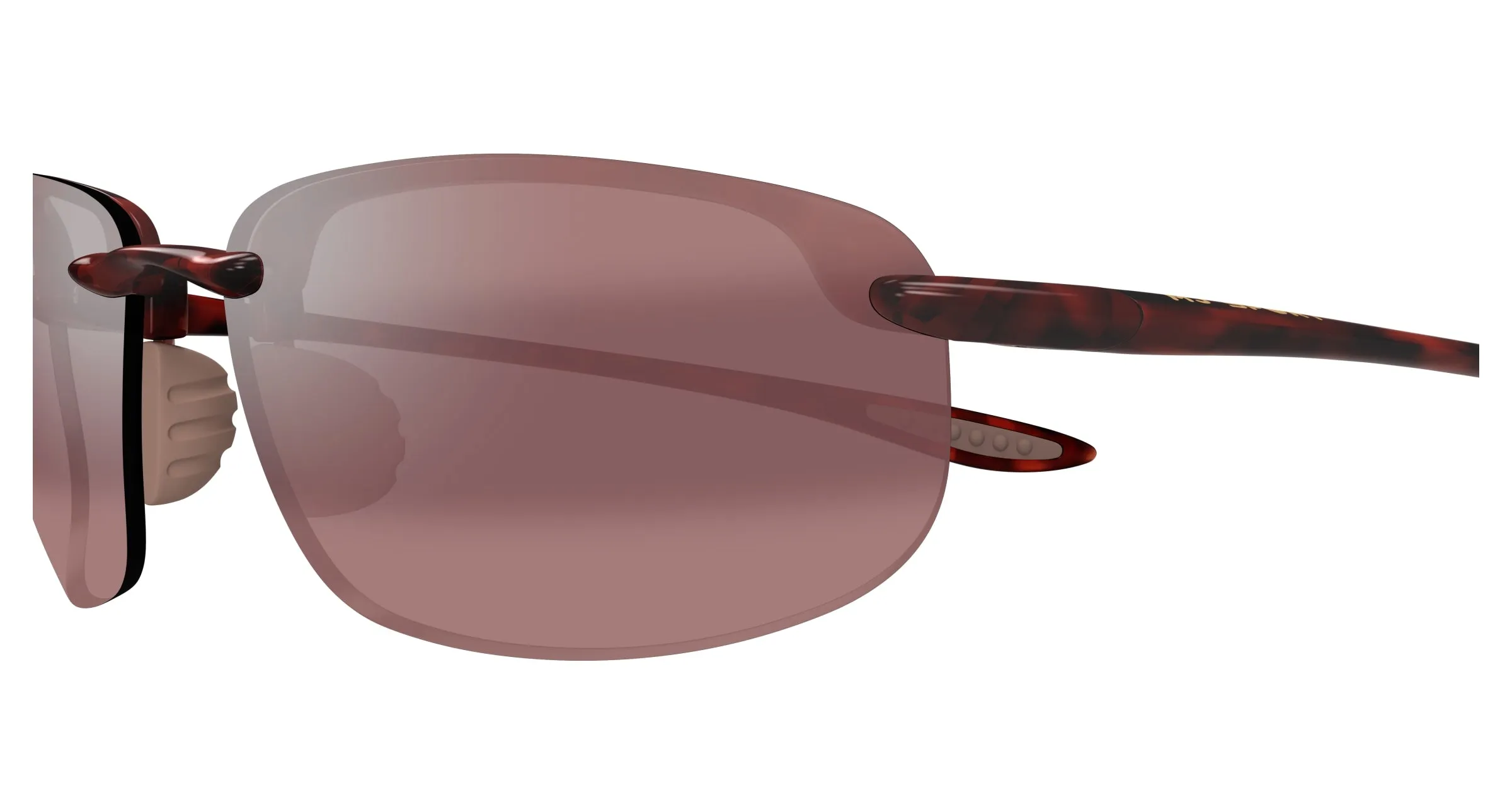 Maui Jim MJ0407S 003 Occhiali da sole Iniettato Havana Rosa Squadrata - immagine 3