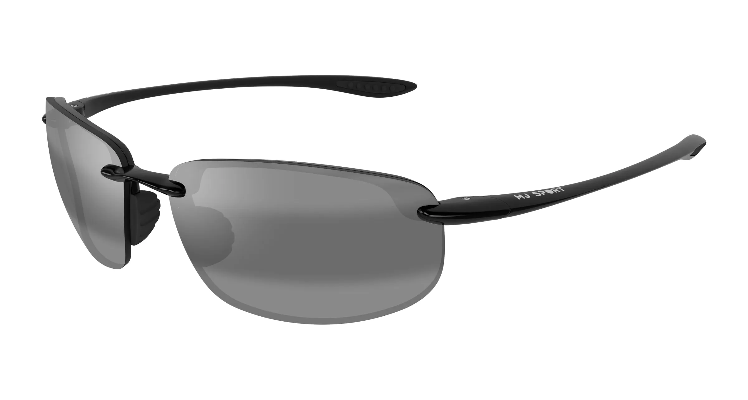 Maui Jim MJ0407S 001 Occhiali da sole Iniettato Nero Grigio Squadrata - immagine 1