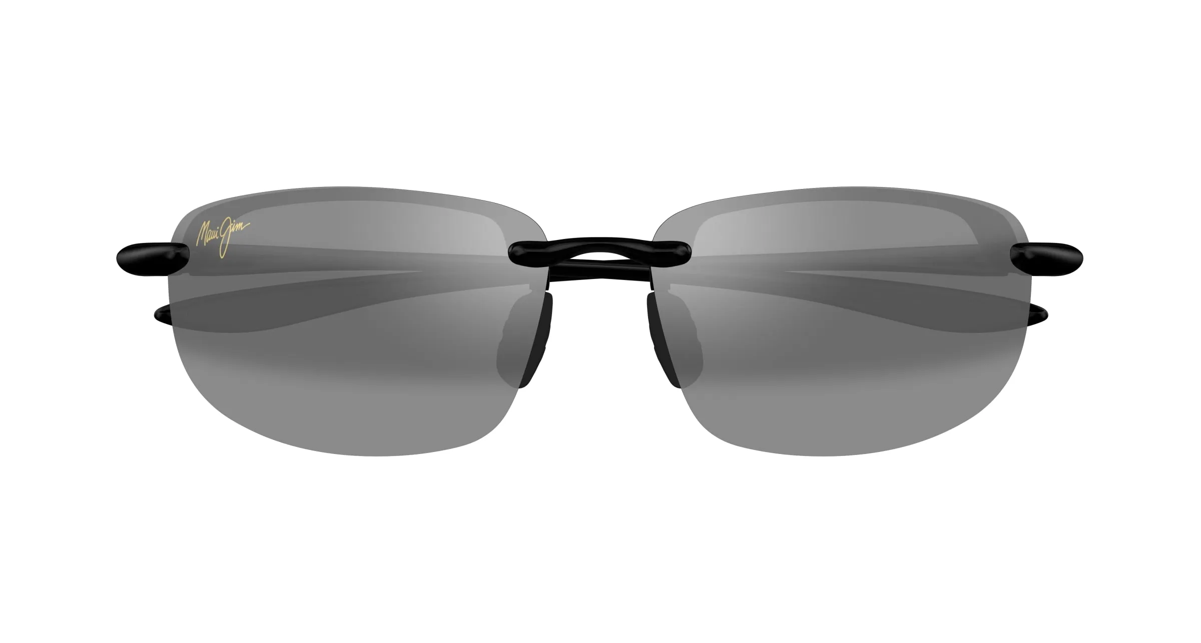 Maui Jim MJ0407S 001 Occhiali da sole Iniettato Nero Grigio Squadrata - immagine 2
