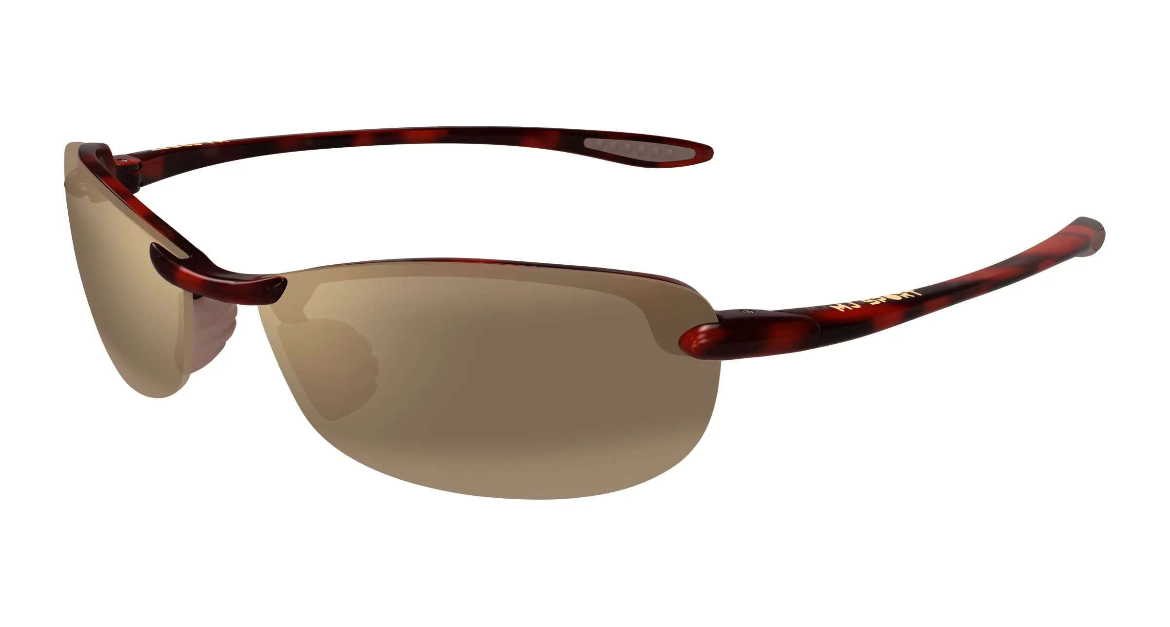 Maui Jim MJ0405S 002 Occhiali da sole Iniettato Havana Bronzo Rotonda - immagine 1