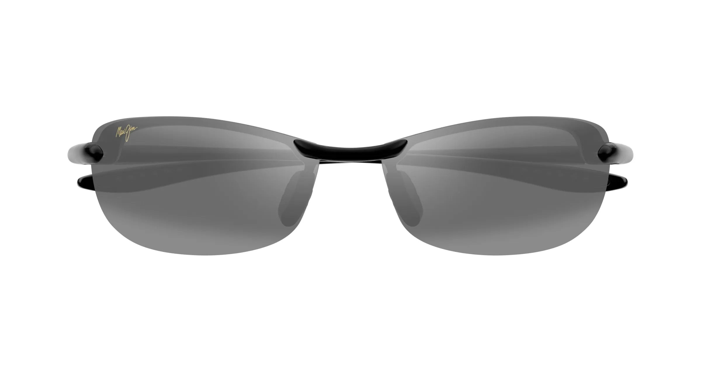 Maui Jim MJ0405S 001 Occhiali da sole Iniettato Nero Grigio Rotonda - immagine 2