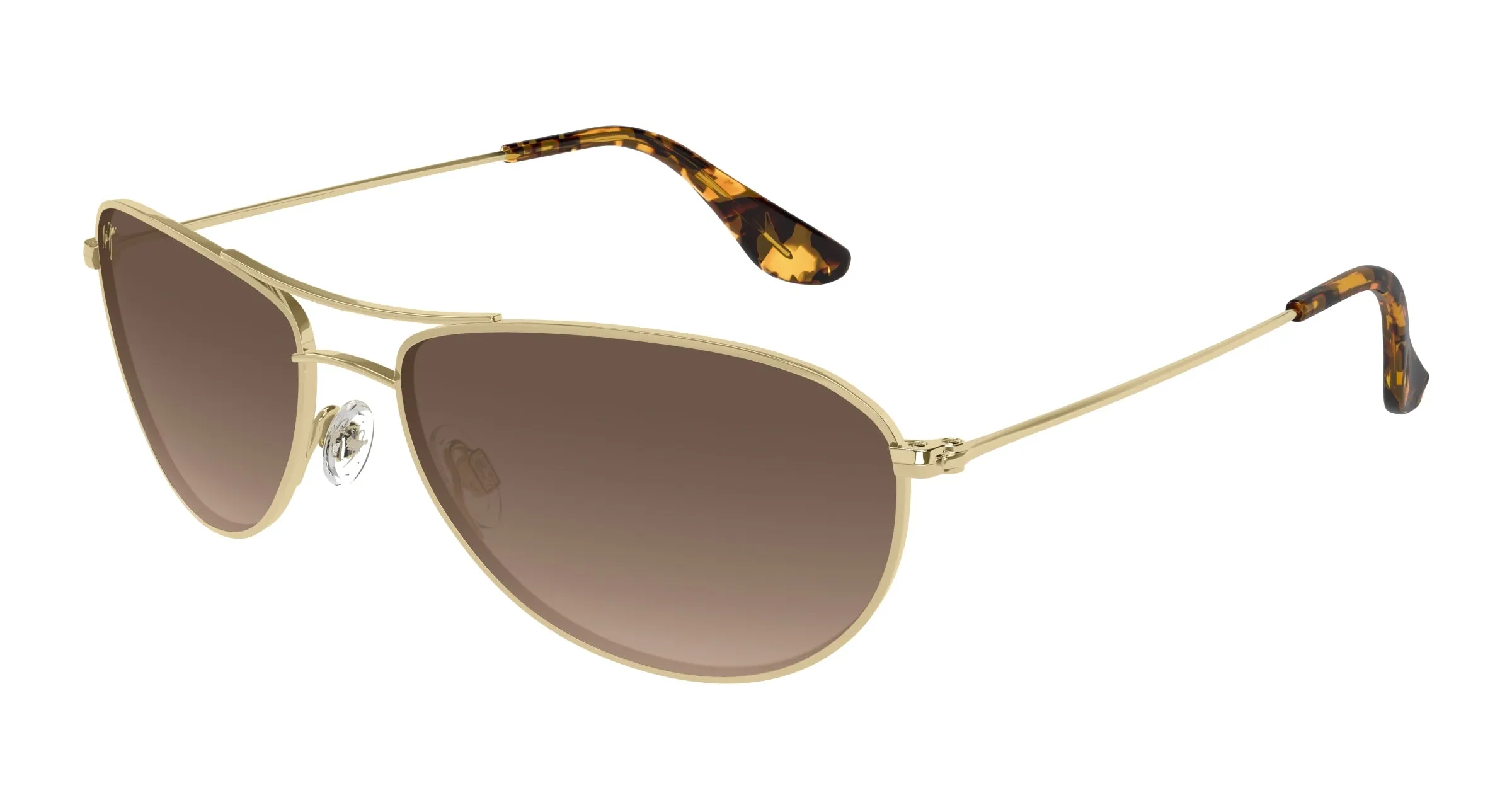 Maui Jim MJ0245S 003 Occhiali da sole Titanio Oro Bronzo Pilot - immagine 1