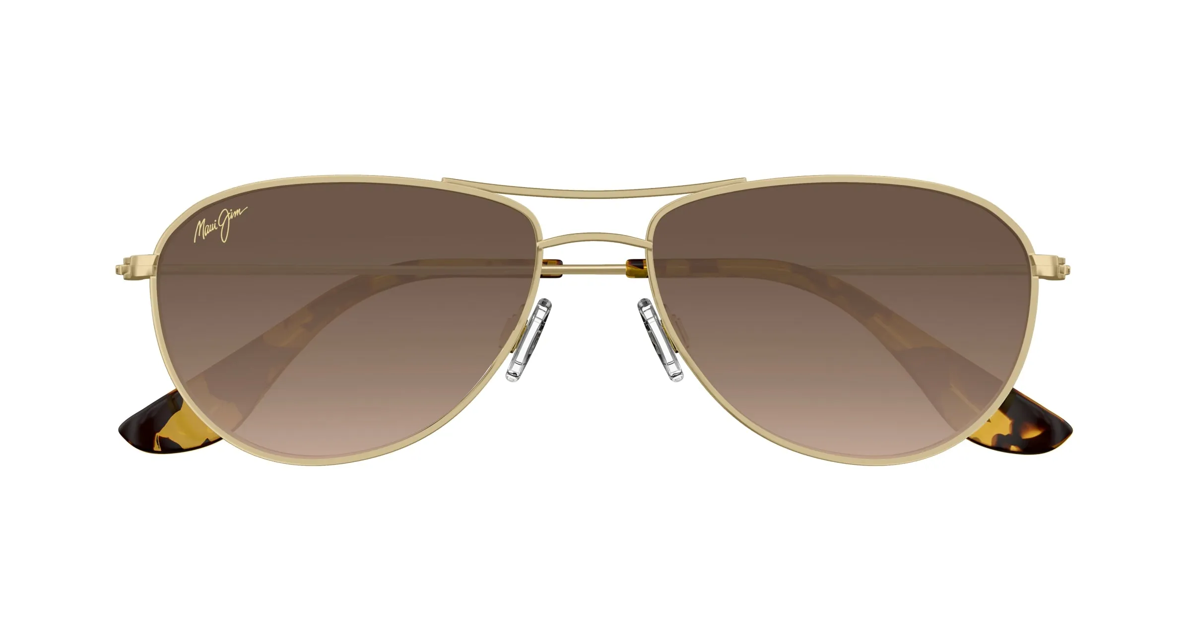 Maui Jim MJ0245S 003 Occhiali da sole Titanio Oro Bronzo Pilot - immagine 2