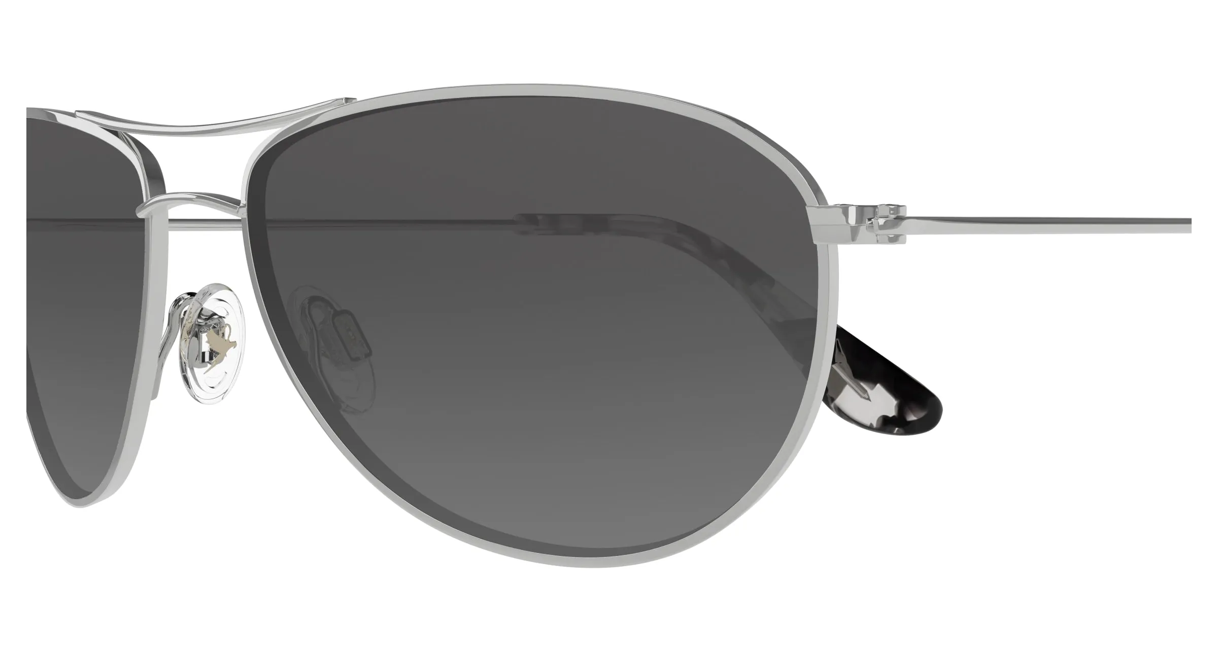 Maui Jim MJ0245S 002 Occhiali da sole Titanio Argento Grigio Pilot - immagine 3