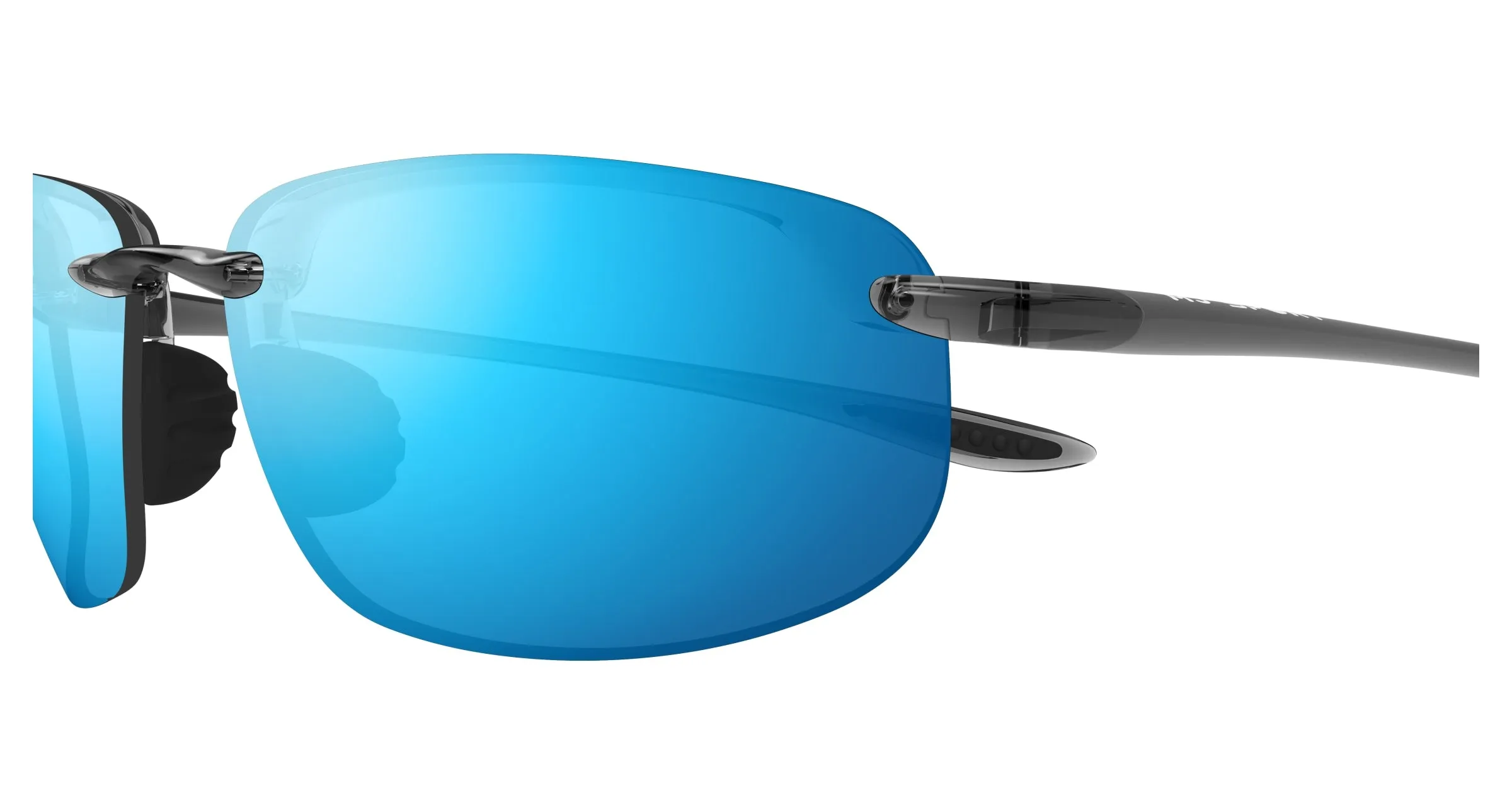 Maui Jim MJ0407S 004 Occhiali da sole Iniettato Grigio Blu Squadrata - immagine 3