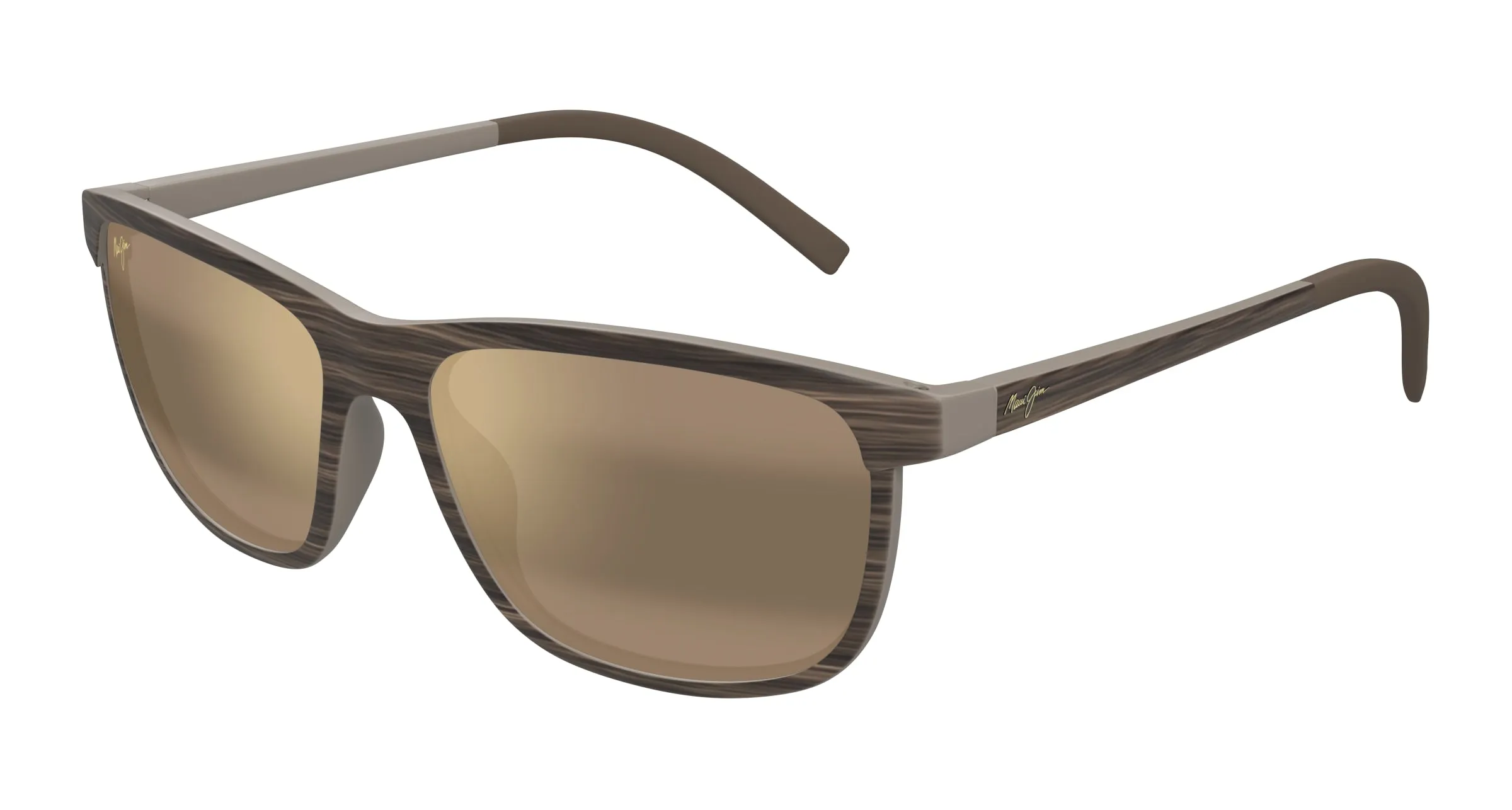 Maui Jim MJ0811S 003 Occhiali da sole Iniettato Havana Bronzo Squadrata - immagine 1