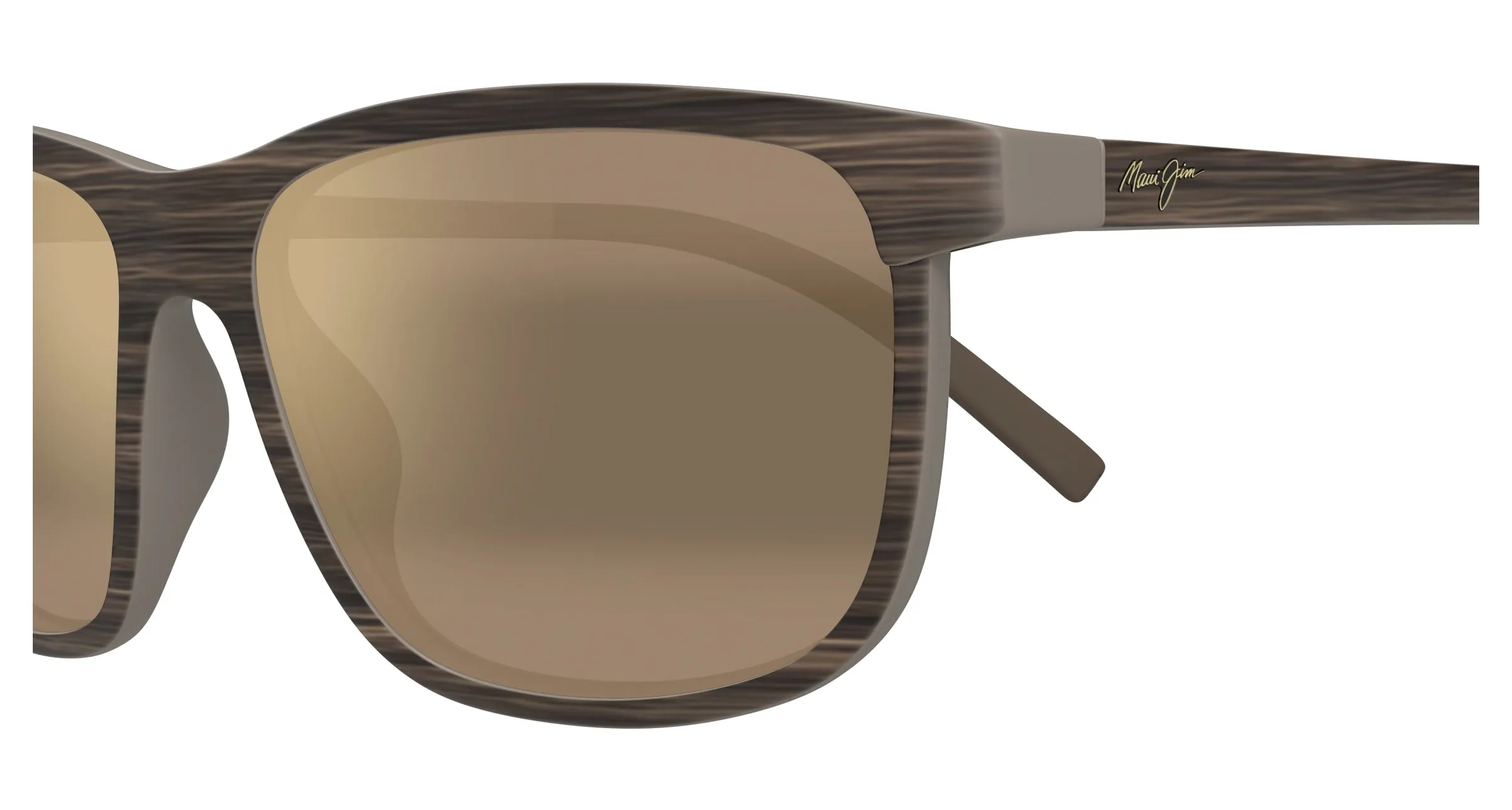Maui Jim MJ0811S 003 Occhiali da sole Iniettato Havana Bronzo Squadrata - immagine 3