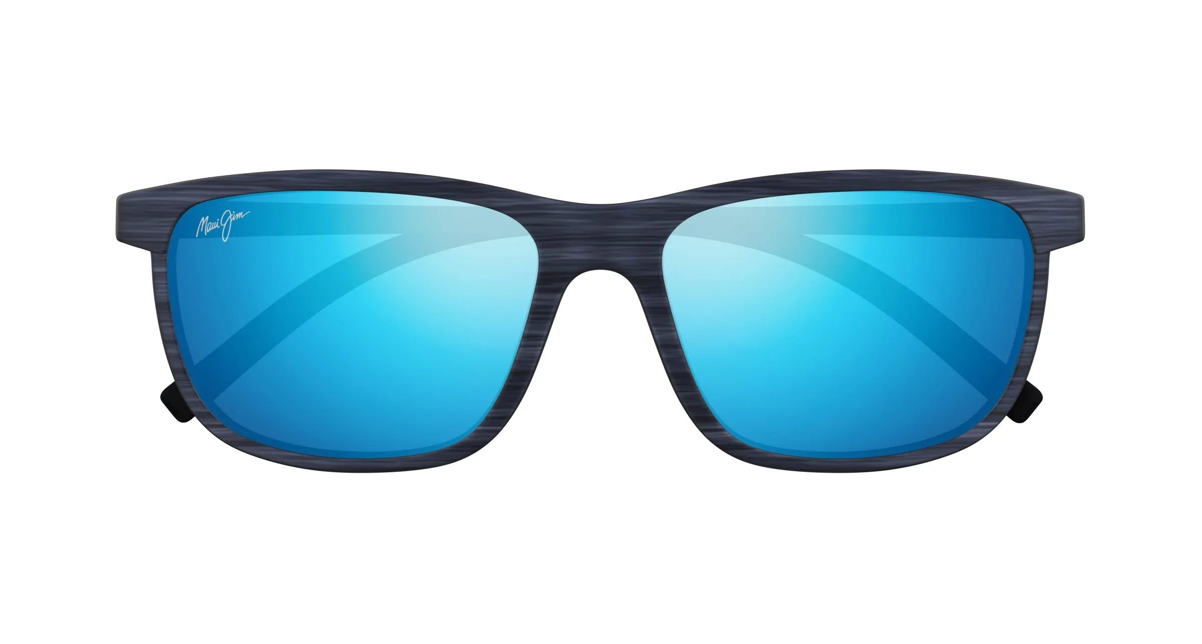 Maui Jim MJ0811S 002 Occhiali da sole Iniettato Havana Blu Squadrata - immagine 2