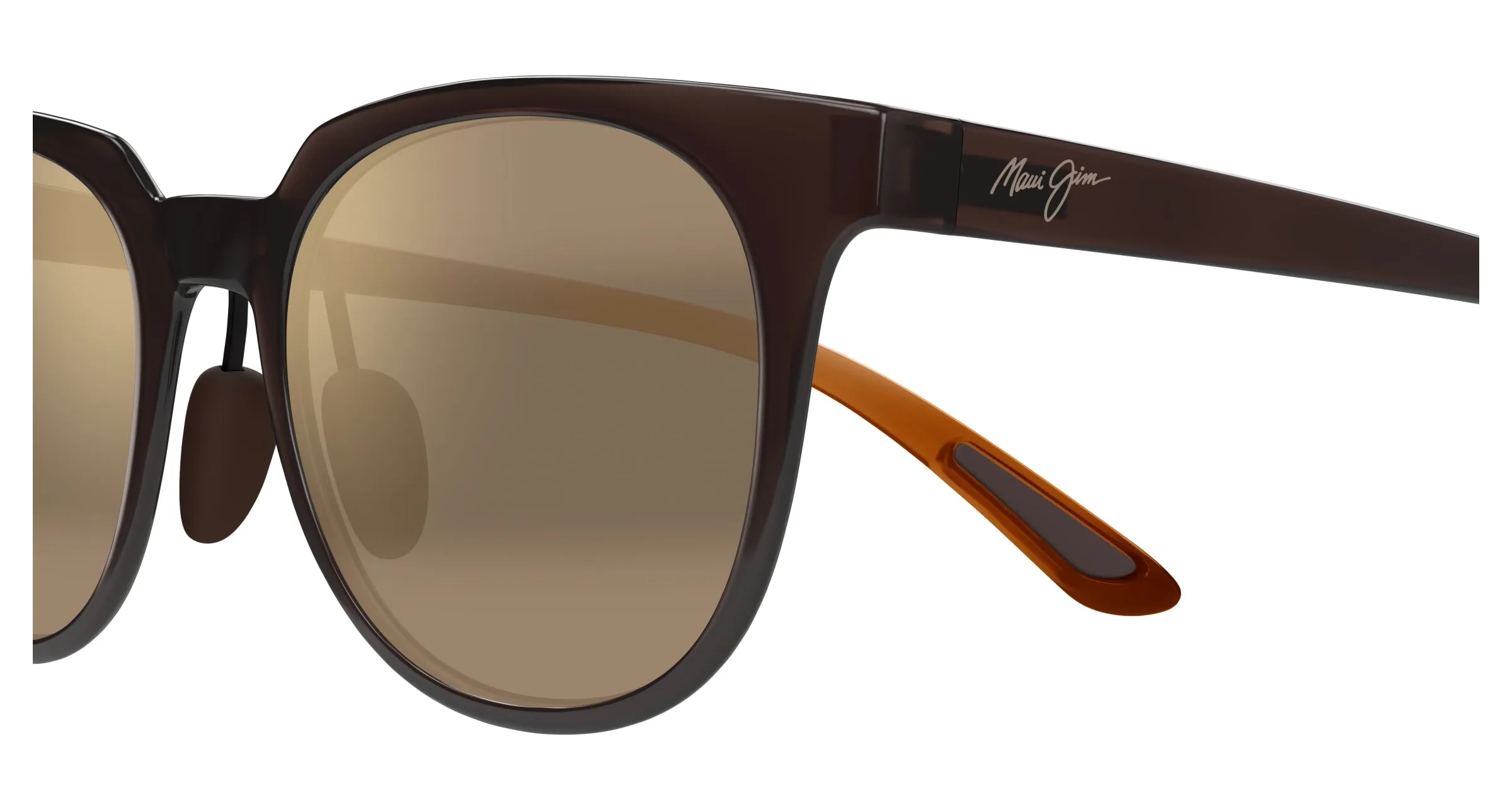 Maui Jim MJ0454S 003 Occhiali da sole Iniettato Marrone Bronzo Squadrata - immagine 3