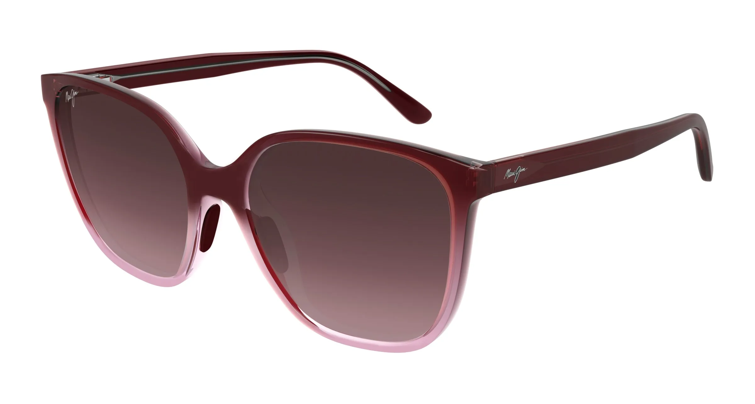 Maui Jim MJ0871S 003 Occhiali da sole Iniettato Rosso Rosa Farfalla - immagine 1