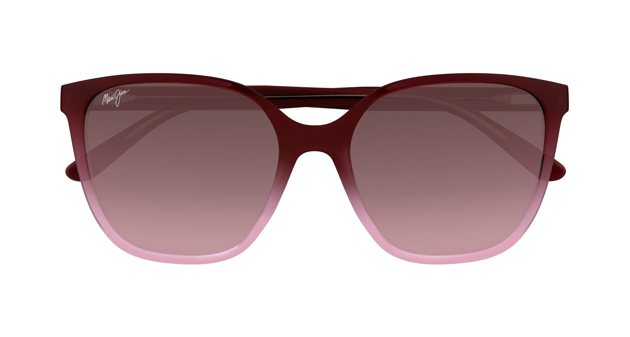 Maui Jim MJ0871S 003 Occhiali da sole Iniettato Rosso Rosa Farfalla - immagine 2