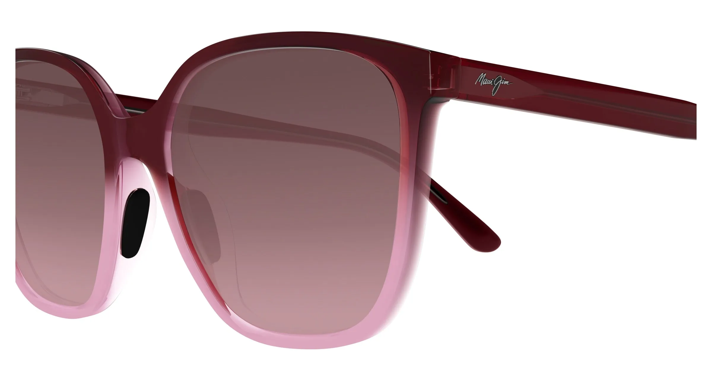 Maui Jim MJ0871S 003 Occhiali da sole Iniettato Rosso Rosa Farfalla - immagine 3