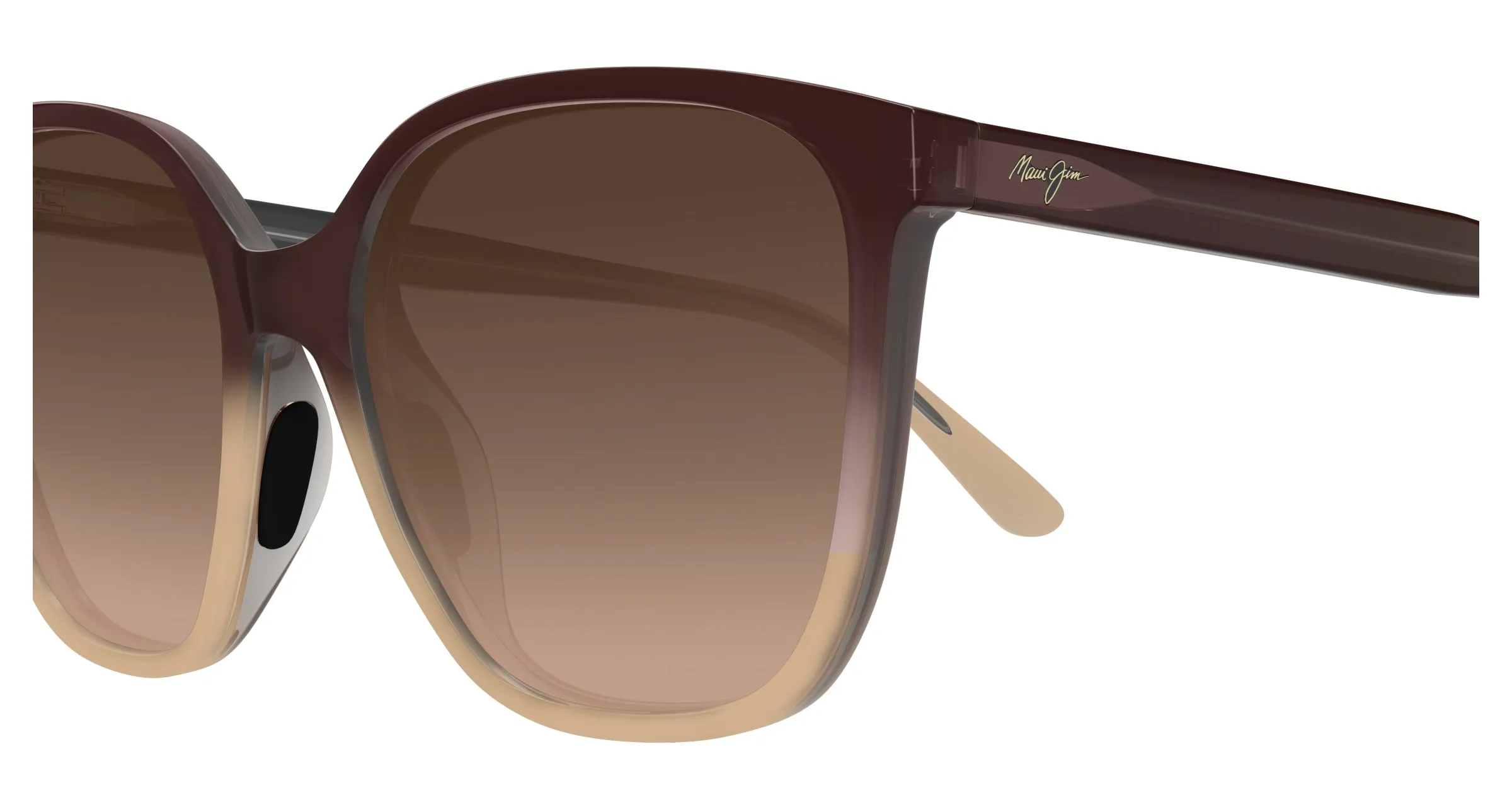 Maui Jim MJ0871S 002 Occhiali da sole Iniettato Marrone Bronzo Farfalla - immagine 3