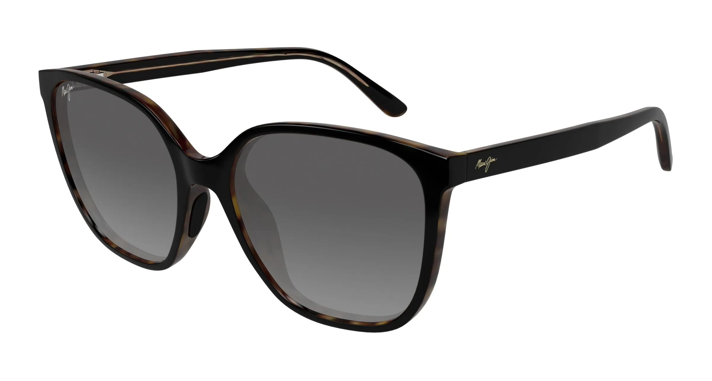 Maui Jim MJ0871S 001 Occhiali da sole Iniettato Nero Grigio Farfalla - immagine 1