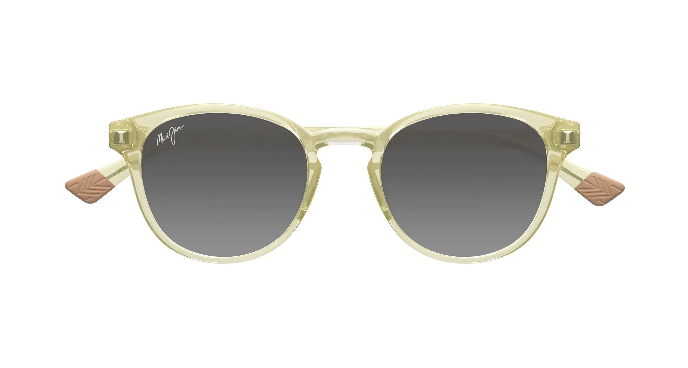 Maui Jim MJ0636S 004 Occhiali da sole Bio-iniettato Giallo Grigio Rotonda - immagine 2