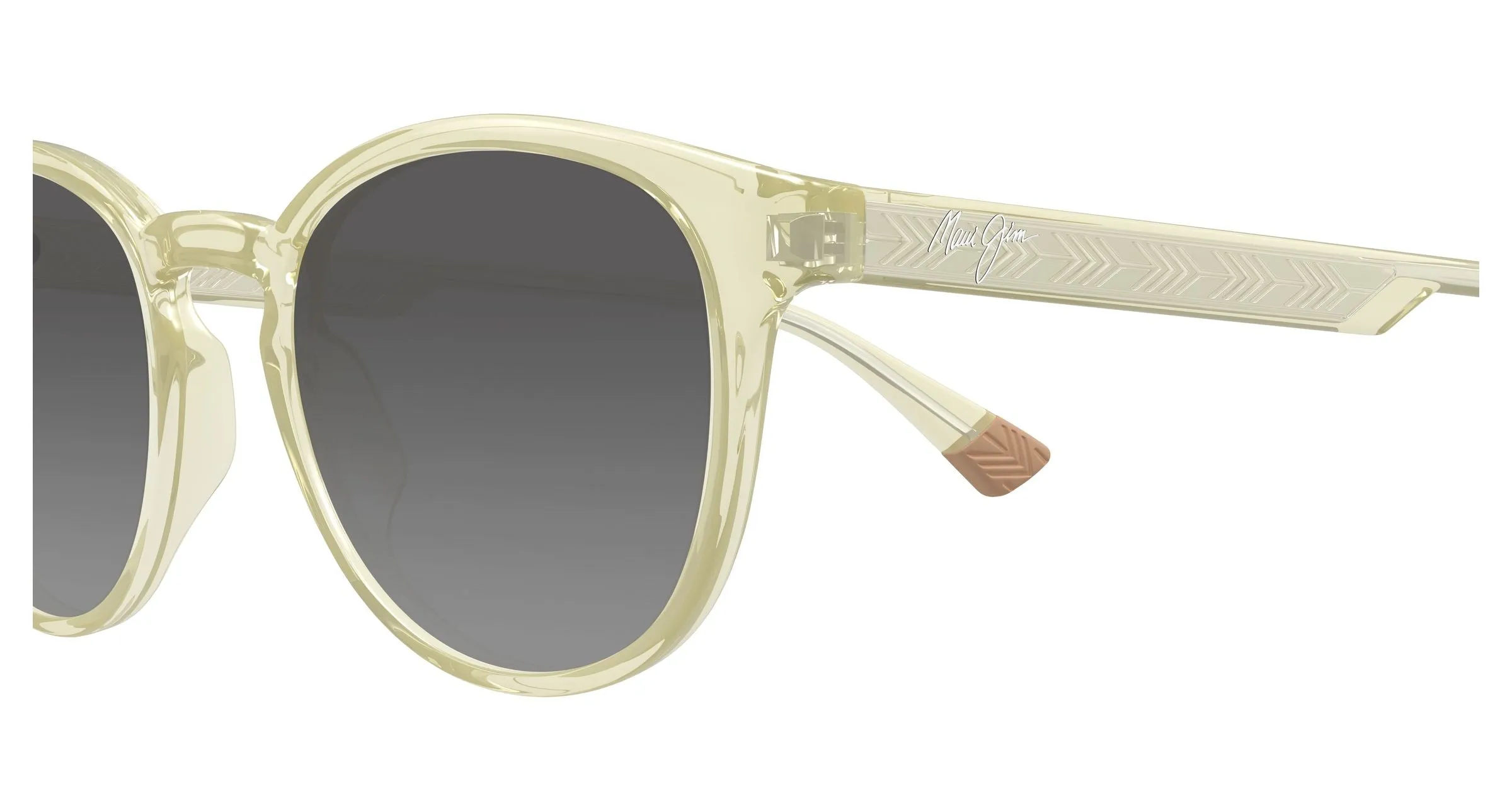 Maui Jim MJ0636S 004 Occhiali da sole Bio-iniettato Giallo Grigio Rotonda - immagine 3