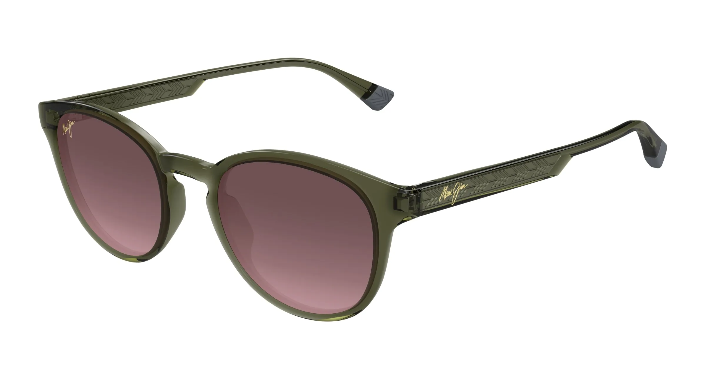 Maui Jim MJ0636S 003 Occhiali da sole Bio-iniettato Verde Rosa Rotonda - immagine 1