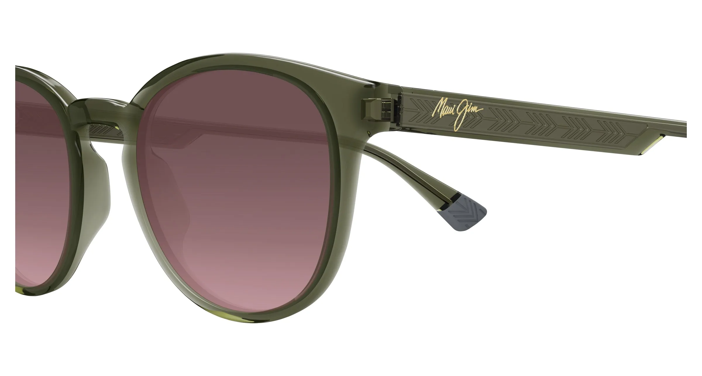 Maui Jim MJ0636S 003 Occhiali da sole Bio-iniettato Verde Rosa Rotonda - immagine 3