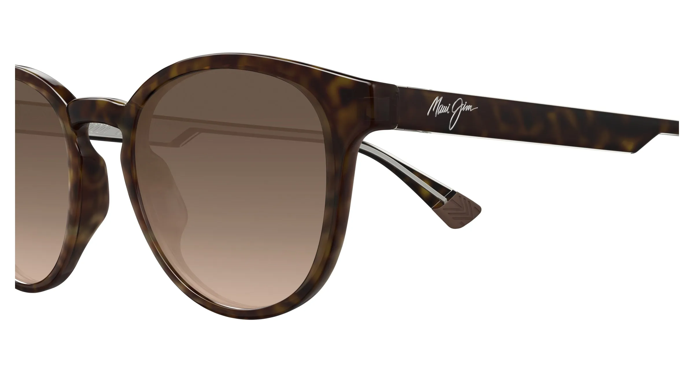 Maui Jim MJ0636S 002 Occhiali da sole Bio-iniettato Havana Bronzo Rotonda - immagine 3