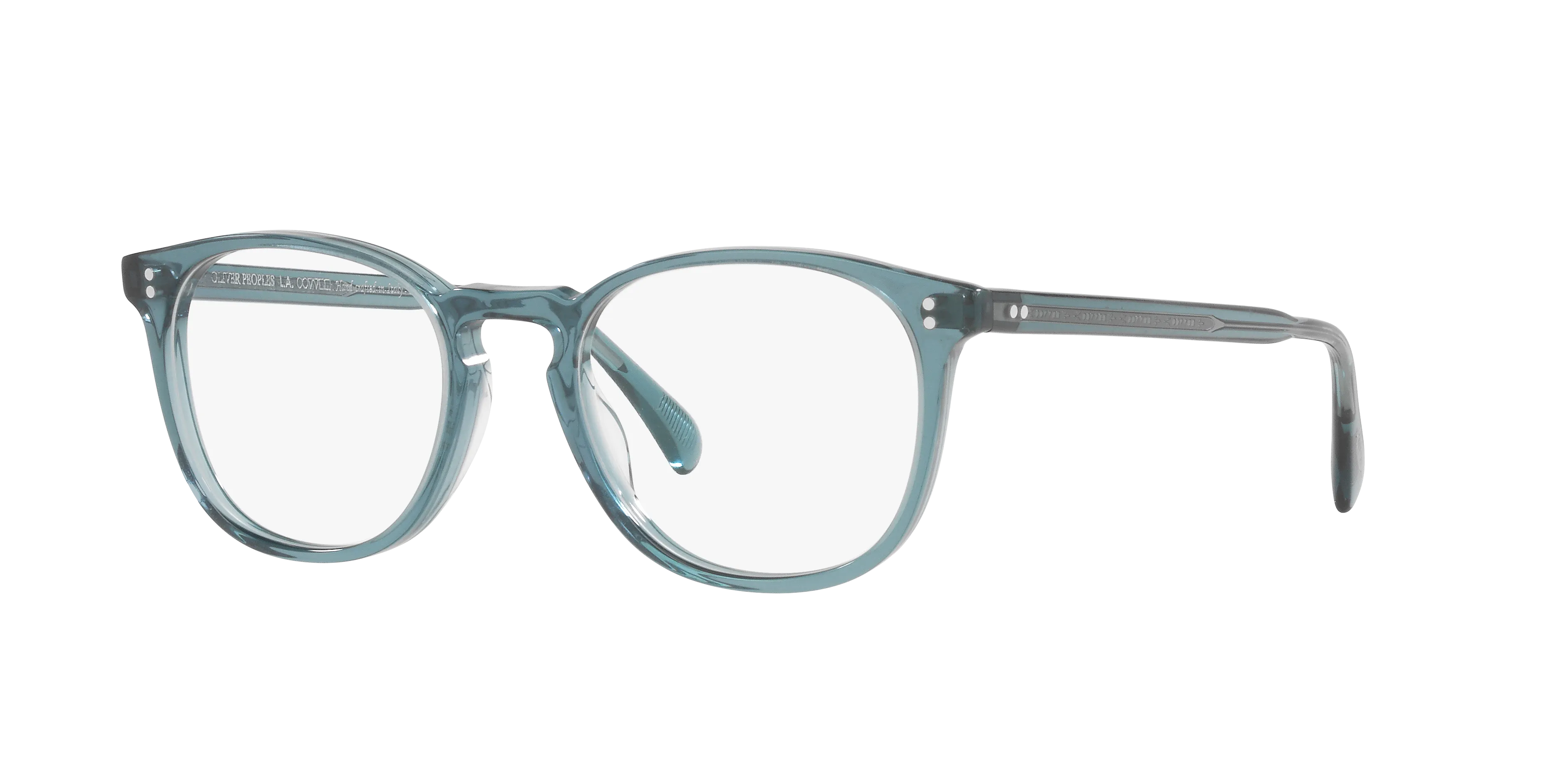 Oliver Peoples OV5298U FINLEY ESQ. (U) 1617 Montature da vista Acetato Blu Trasparente Rotonda Normale - immagine 1