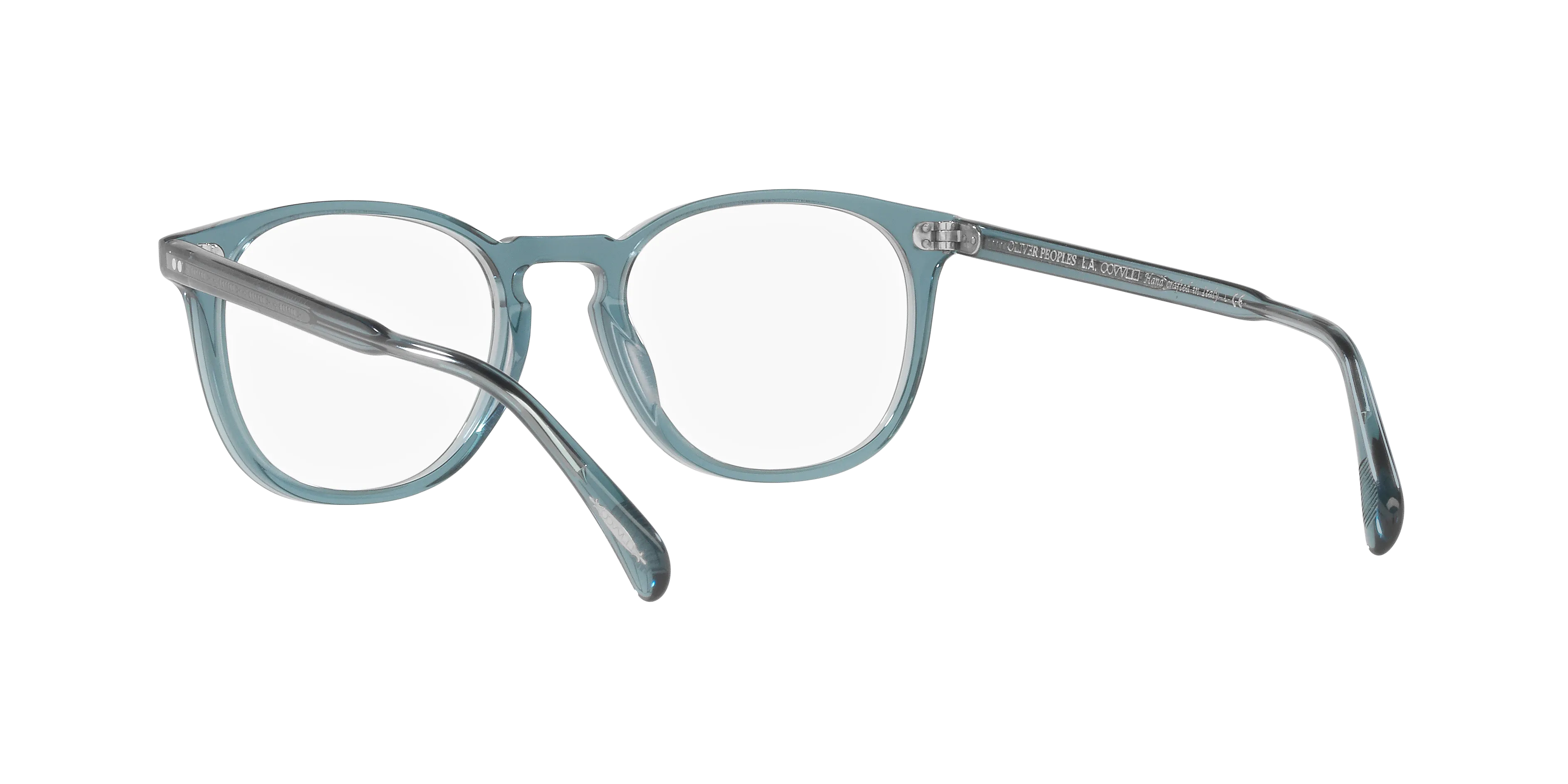 Oliver Peoples OV5298U FINLEY ESQ. (U) 1617 Montature da vista Acetato Blu Trasparente Rotonda Normale - immagine 4