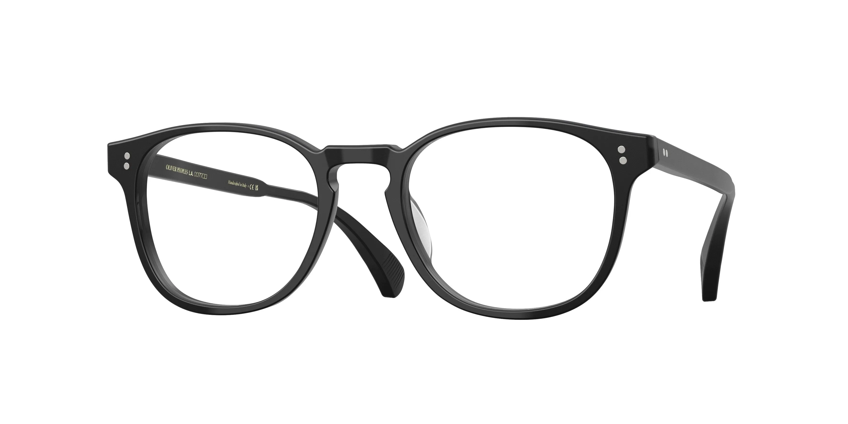 Oliver Peoples OV5298U FINLEY ESQ. (U) 1465 Montature da vista Acetato Nero Trasparente Rotonda Normale - immagine 1