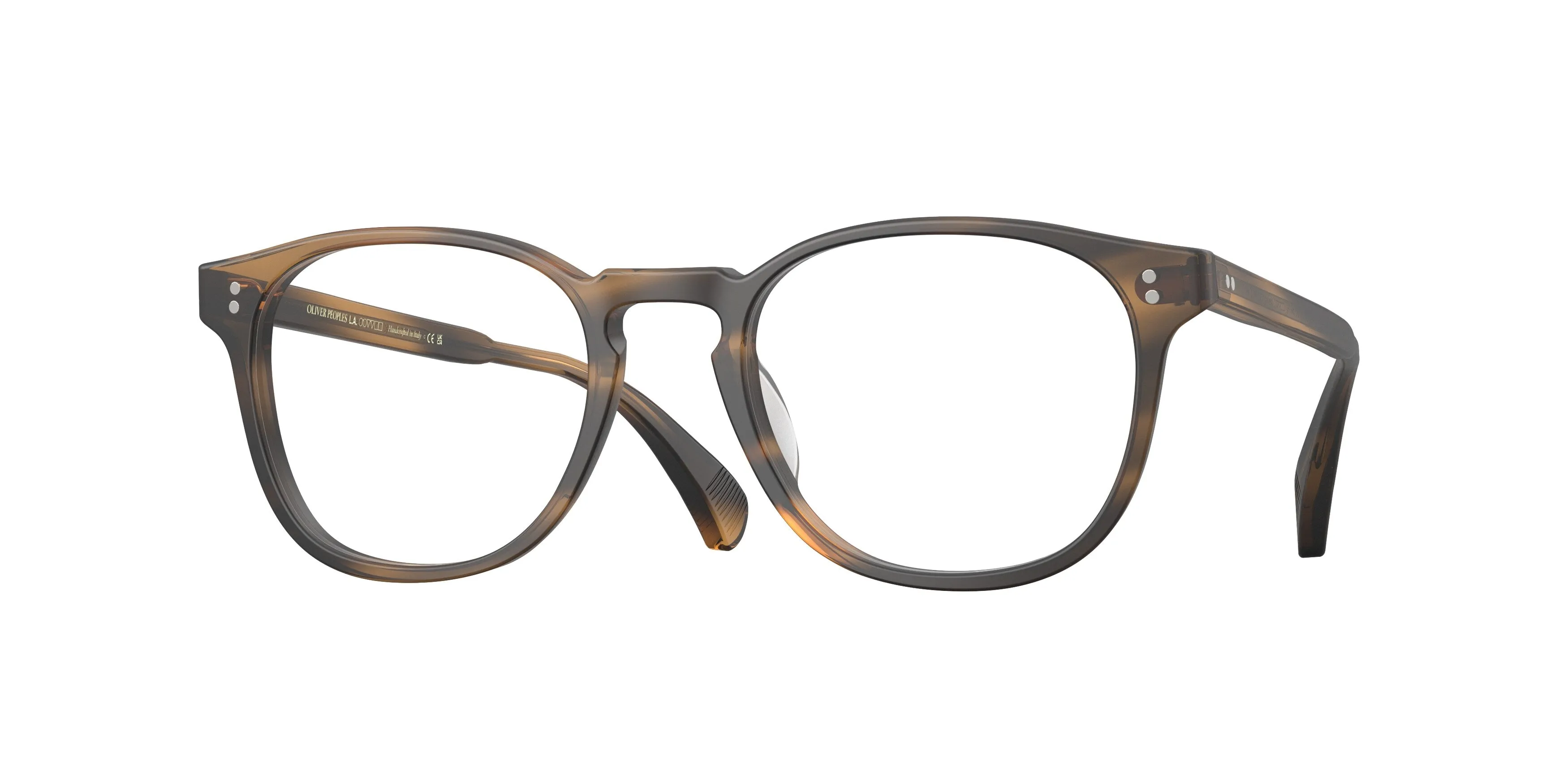 Oliver Peoples OV5298U FINLEY ESQ. (U) 1318 Montature da vista Acetato Tartaruga Trasparente Rotonda Normale - immagine 1
