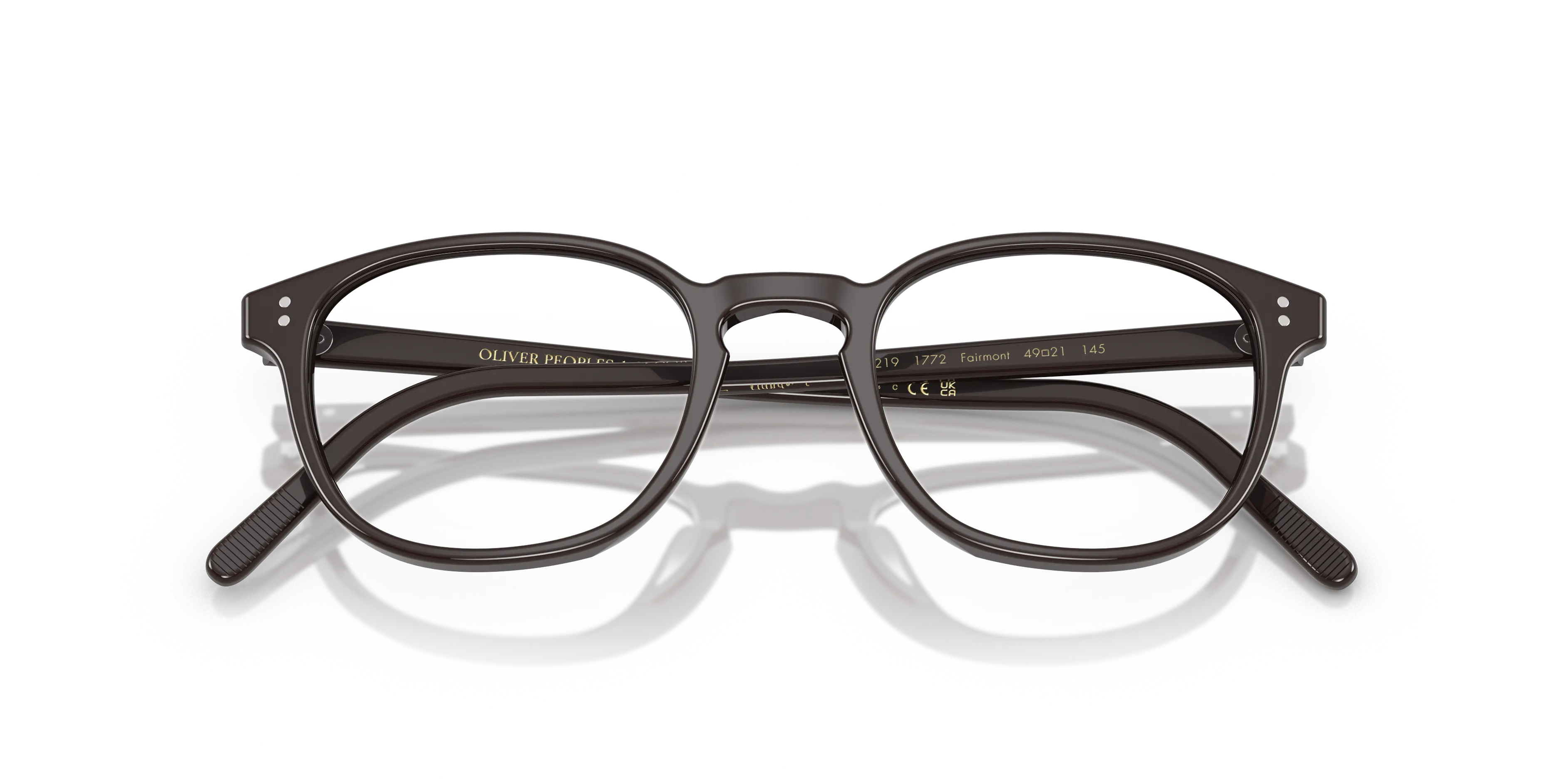 Oliver Peoples OV5219 FAIRMONT 1772 Montature da vista Acetato Marrone Trasparente Cat Eye Normale - immagine 2